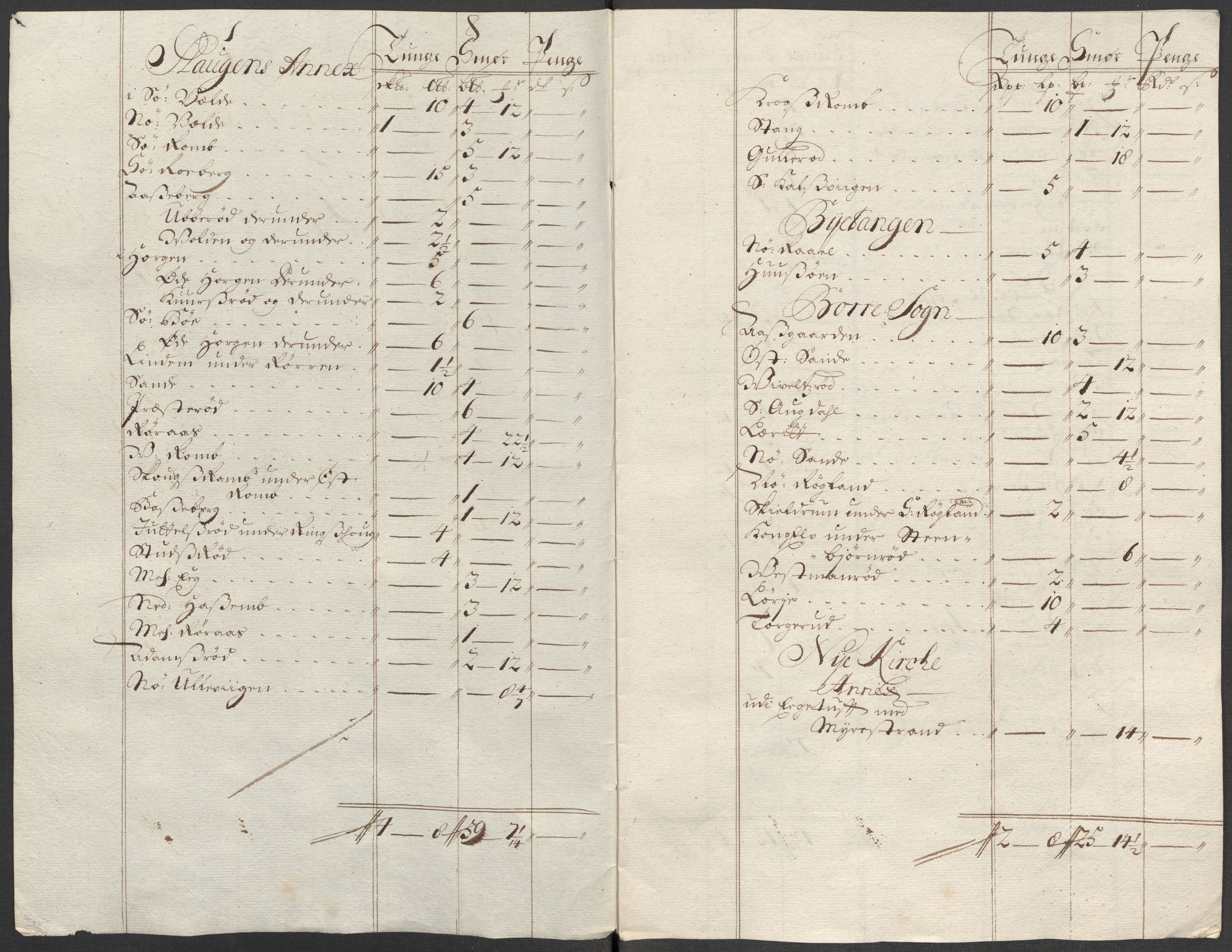 Rentekammeret inntil 1814, Reviderte regnskaper, Fogderegnskap, AV/RA-EA-4092/R32/L1879: Fogderegnskap Jarlsberg grevskap, 1714-1715, p. 390
