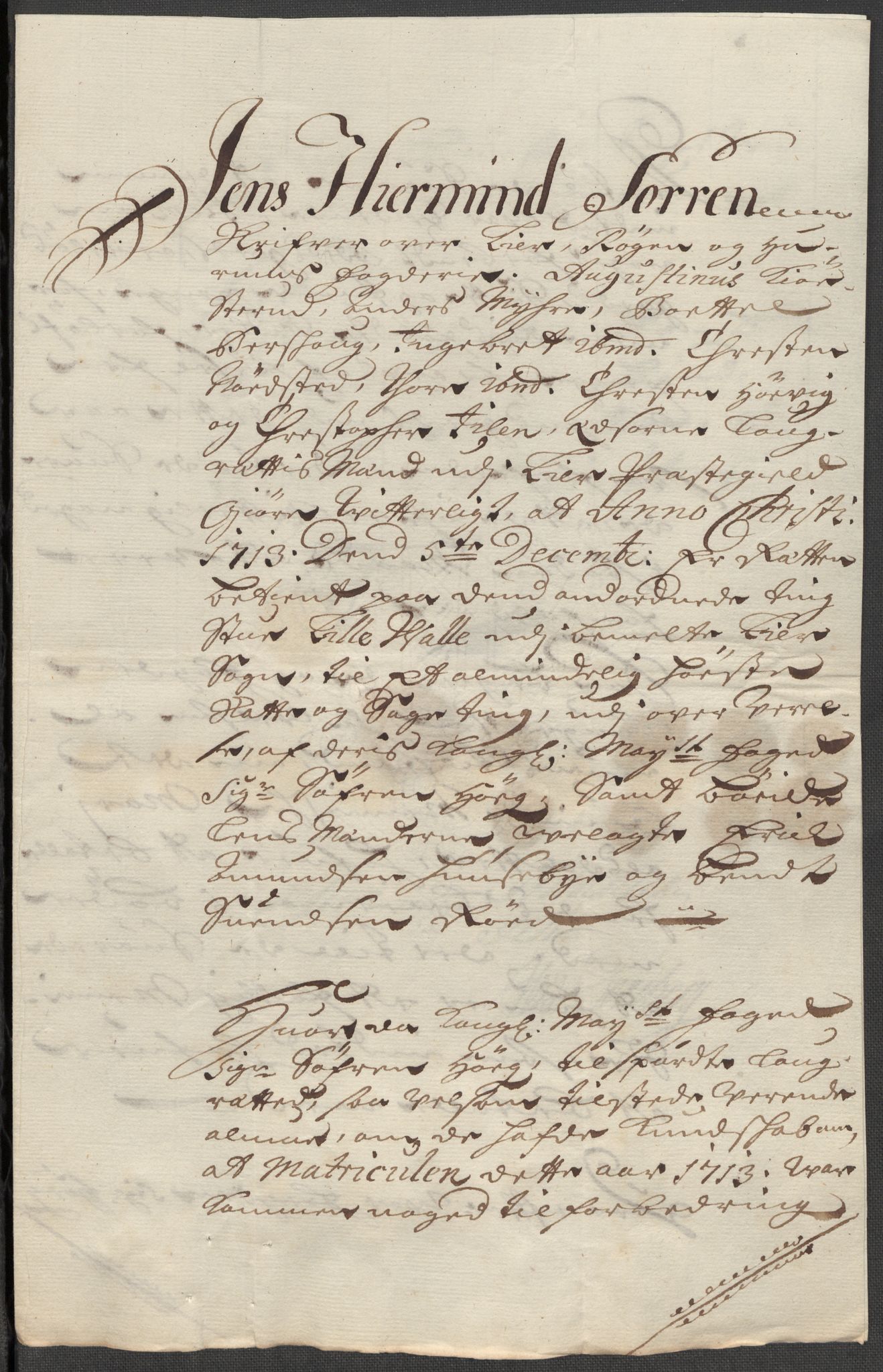 Rentekammeret inntil 1814, Reviderte regnskaper, Fogderegnskap, AV/RA-EA-4092/R31/L1708: Fogderegnskap Hurum, Røyken, Eiker, Lier og Buskerud, 1713, p. 345