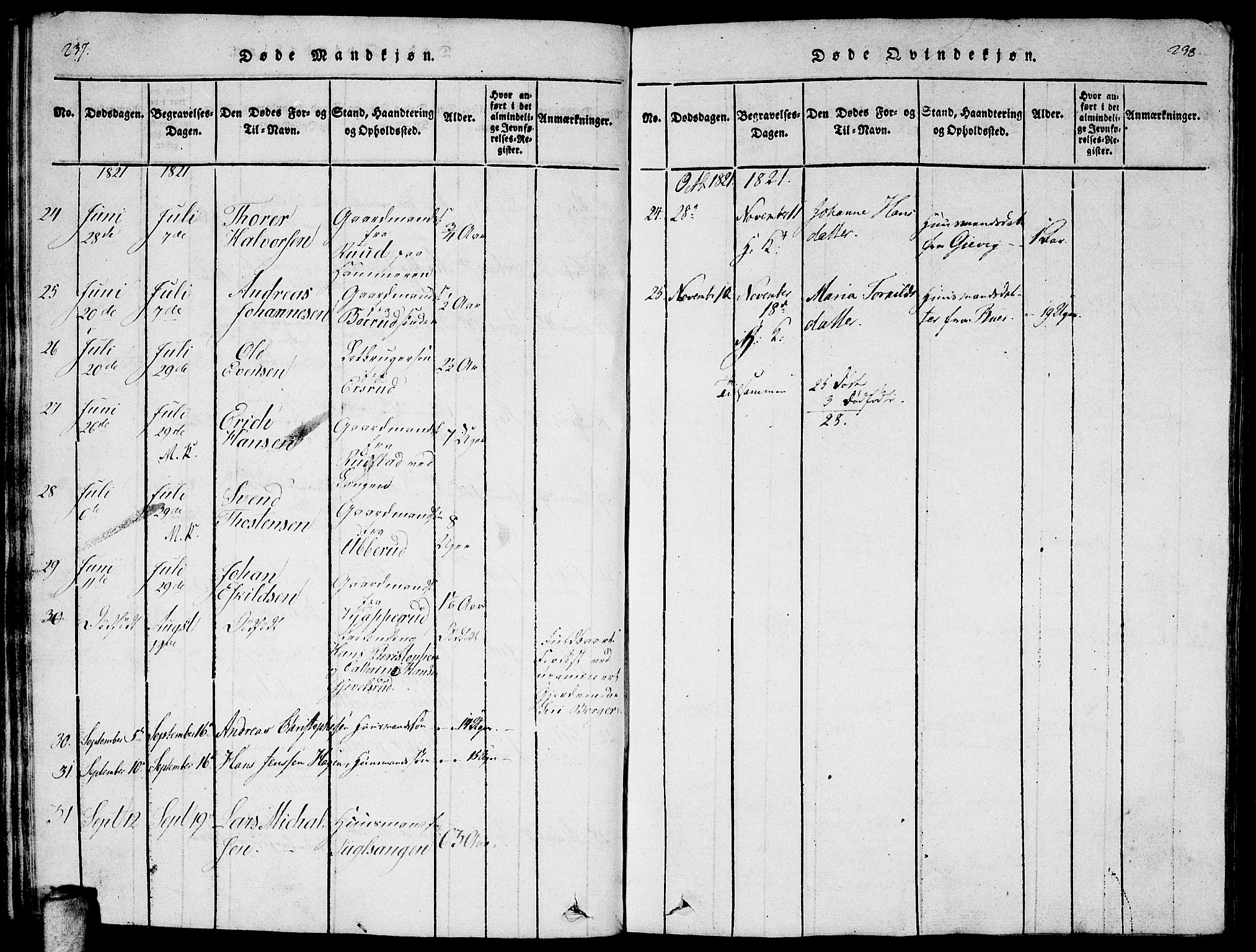 Enebakk prestekontor Kirkebøker, AV/SAO-A-10171c/F/Fa/L0005: Parish register (official) no. I 5, 1790-1825, p. 237-238