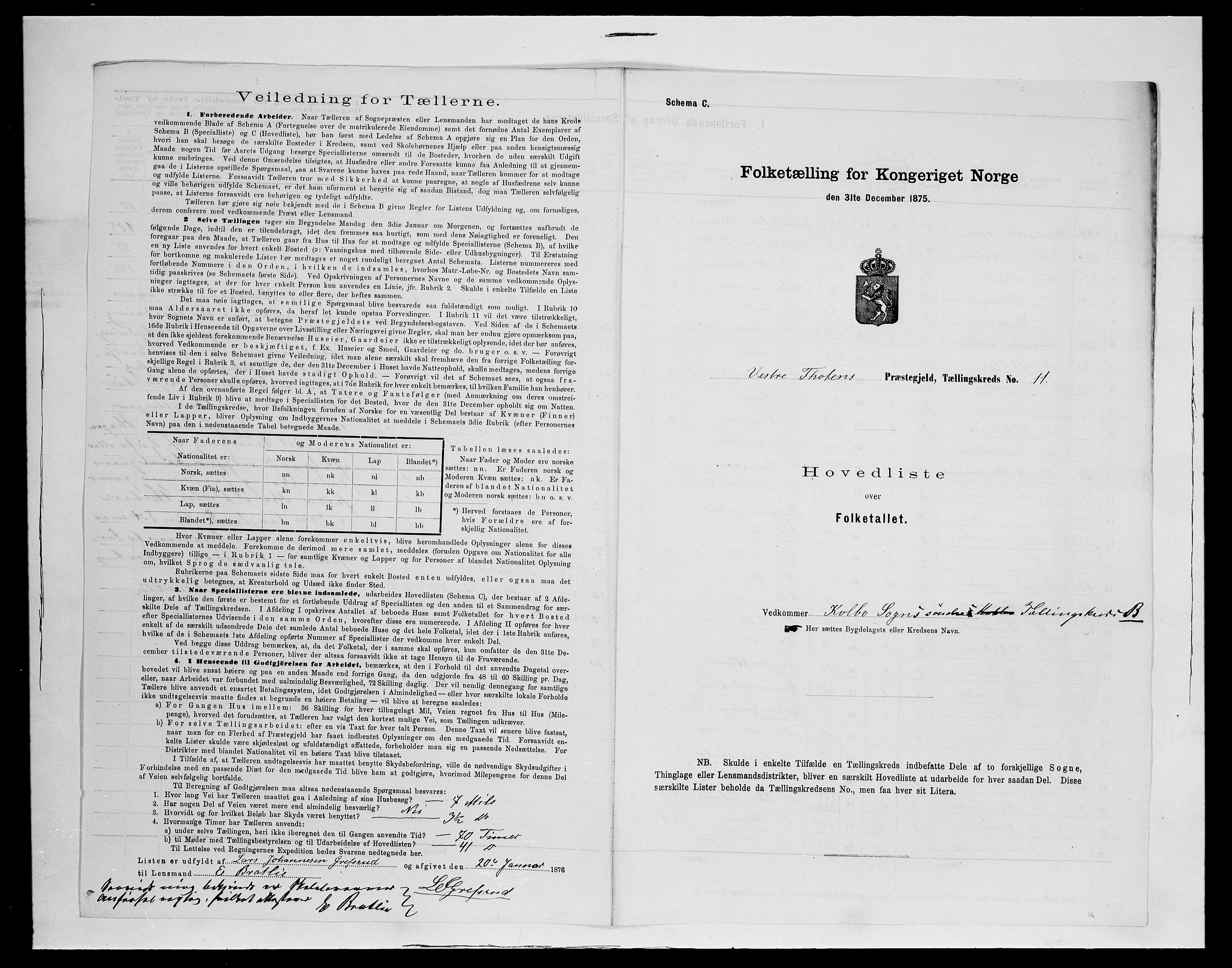 SAH, 1875 census for 0529P Vestre Toten, 1875, p. 66