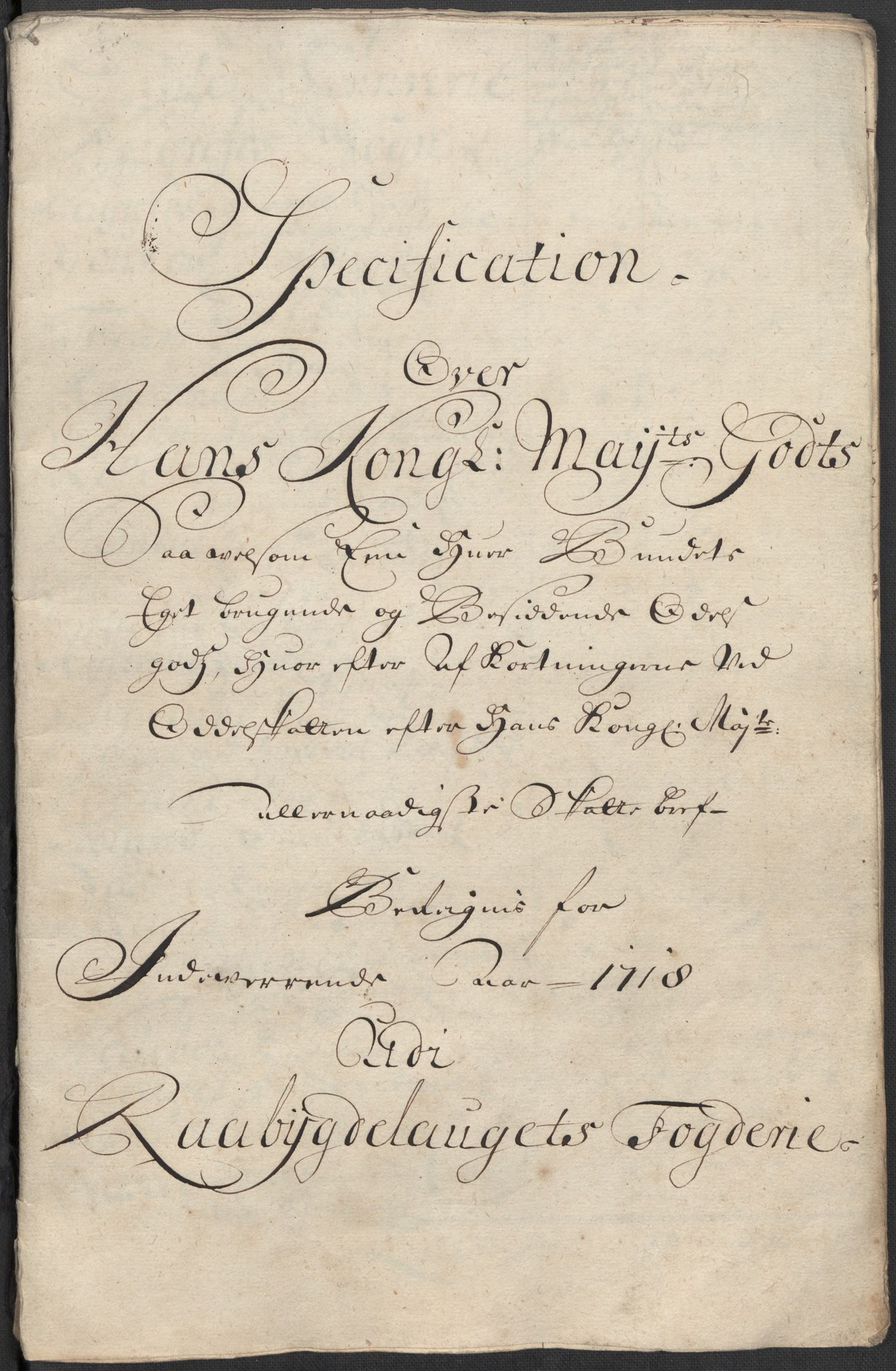 Rentekammeret inntil 1814, Reviderte regnskaper, Fogderegnskap, AV/RA-EA-4092/R40/L2453: Fogderegnskap Råbyggelag, 1718-1719, p. 130