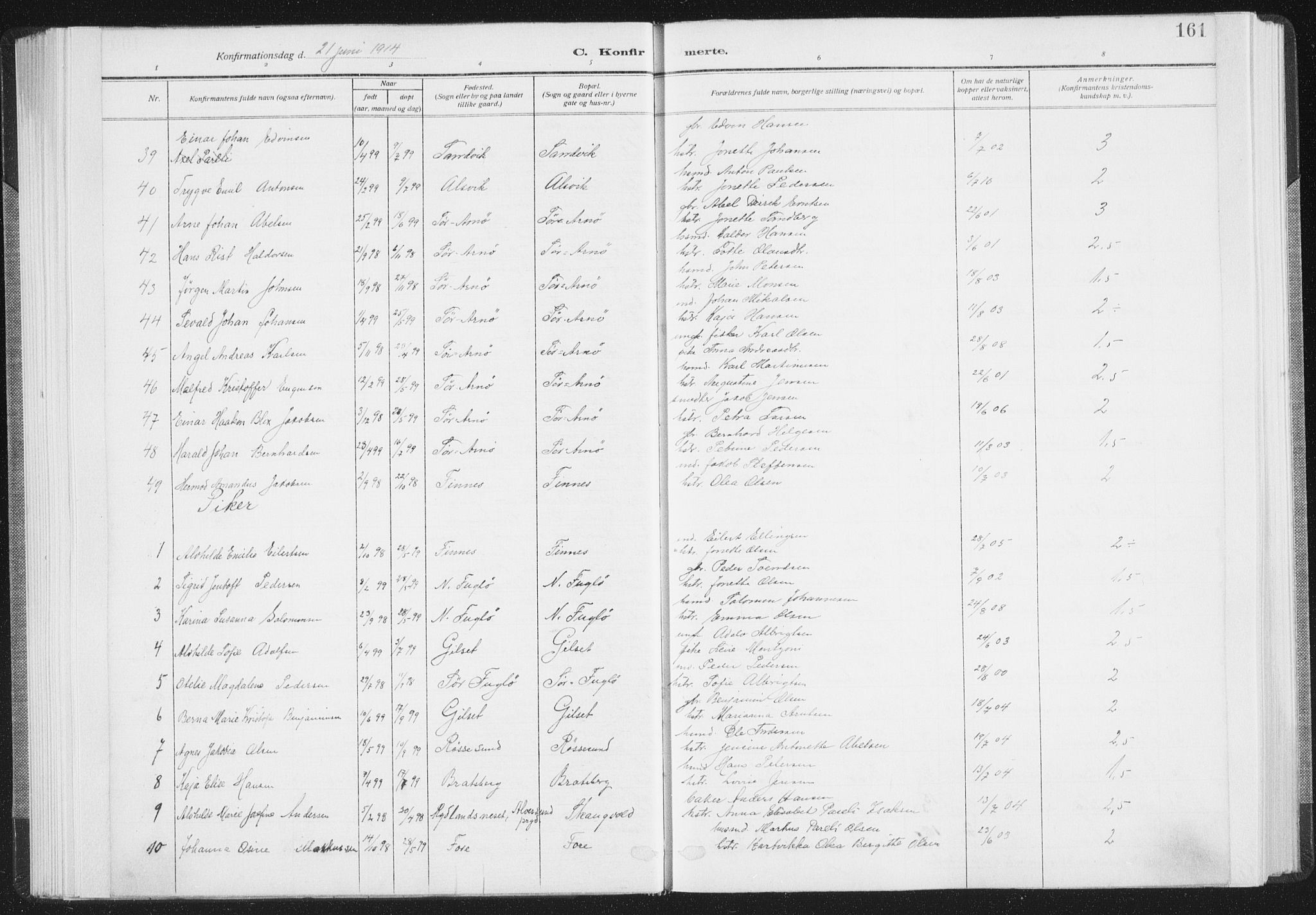 Ministerialprotokoller, klokkerbøker og fødselsregistre - Nordland, AV/SAT-A-1459/805/L0104: Parish register (official) no. 805A09, 1909-1926, p. 161