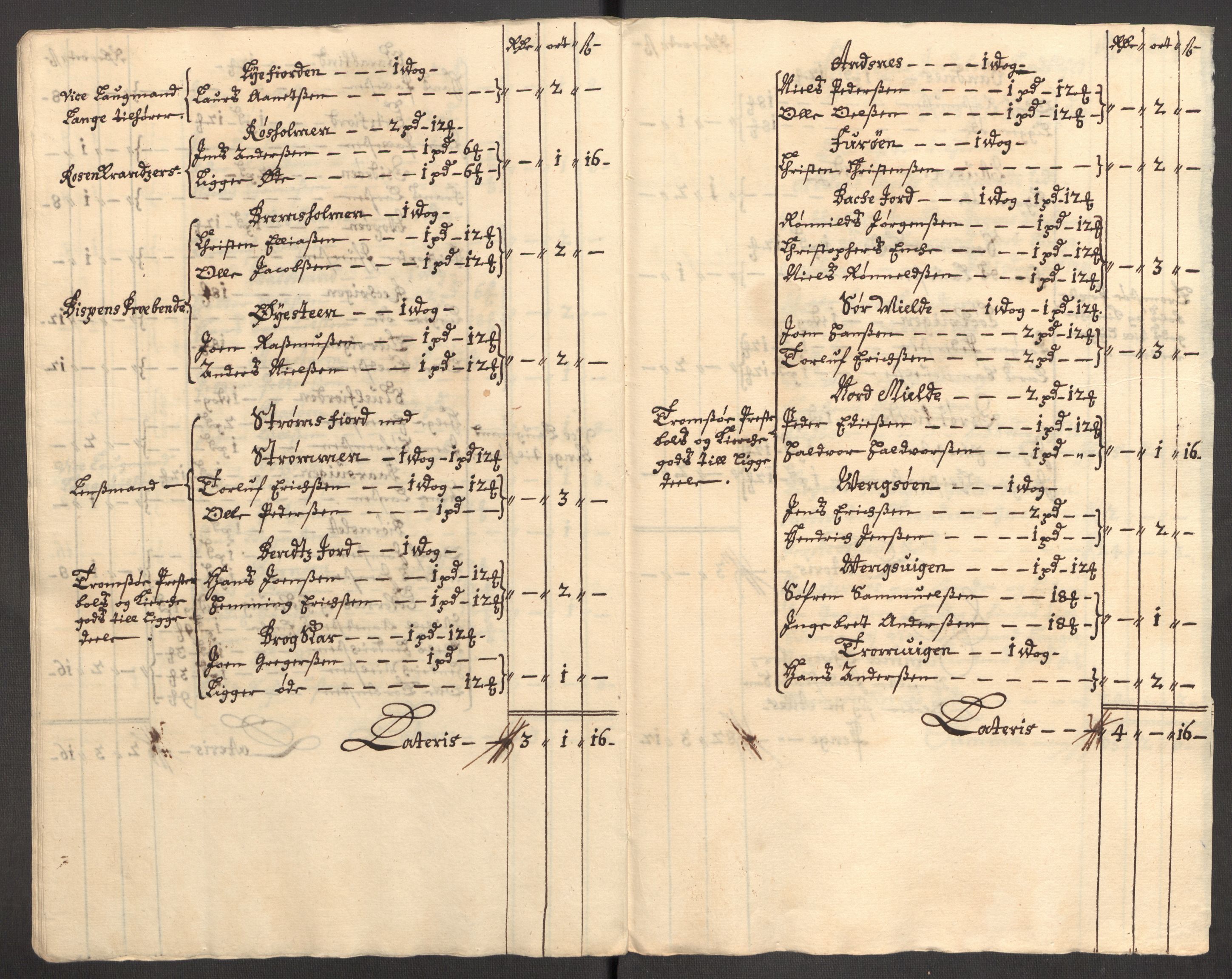 Rentekammeret inntil 1814, Reviderte regnskaper, Fogderegnskap, AV/RA-EA-4092/R68/L4756: Fogderegnskap Senja og Troms, 1705-1707, p. 68