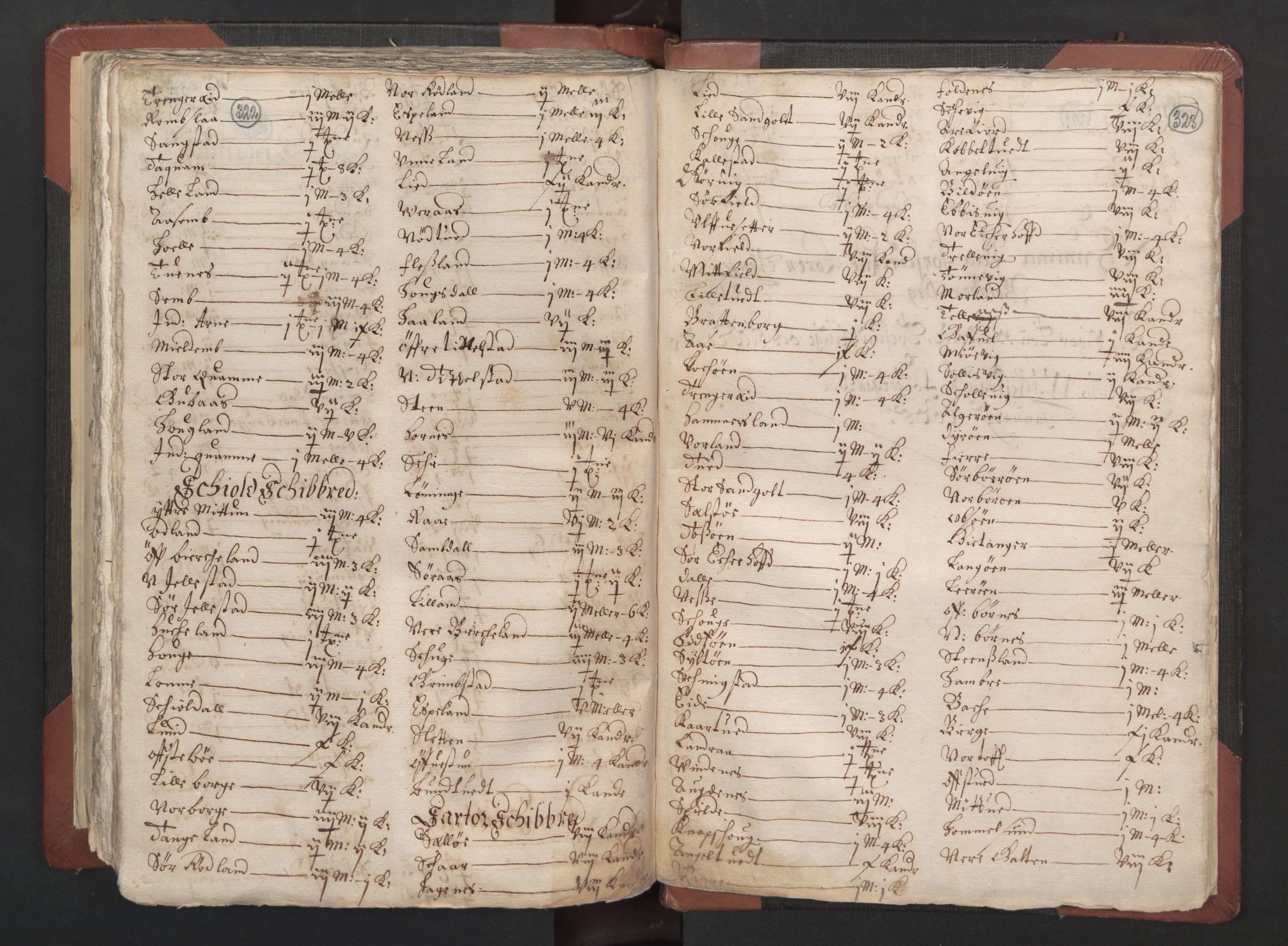 RA, Bailiff's Census 1664-1666, no. 13: Nordhordland fogderi and Sunnhordland fogderi, 1665, p. 322-323