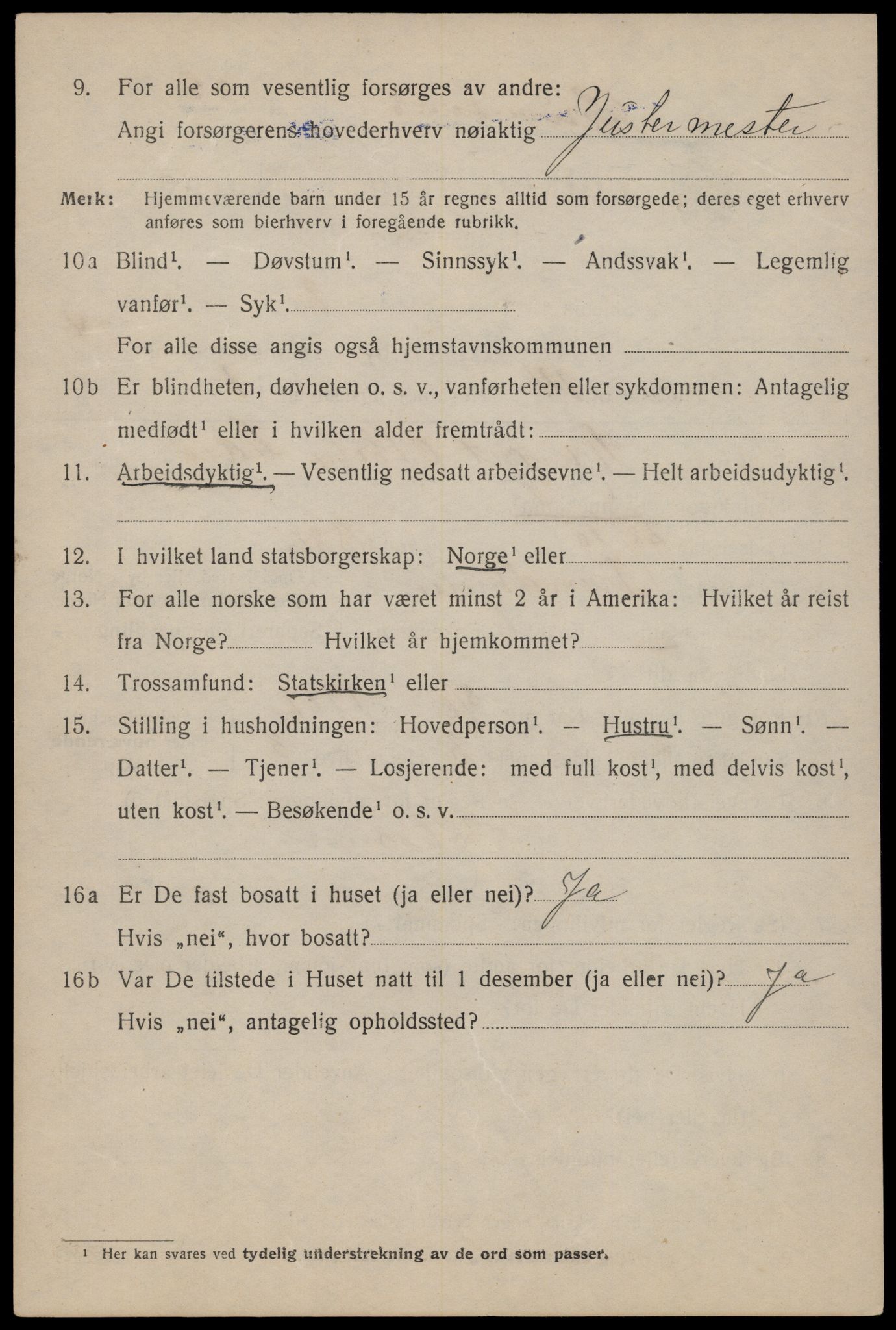 SAT, 1920 census for Trondheim, 1920, p. 64565