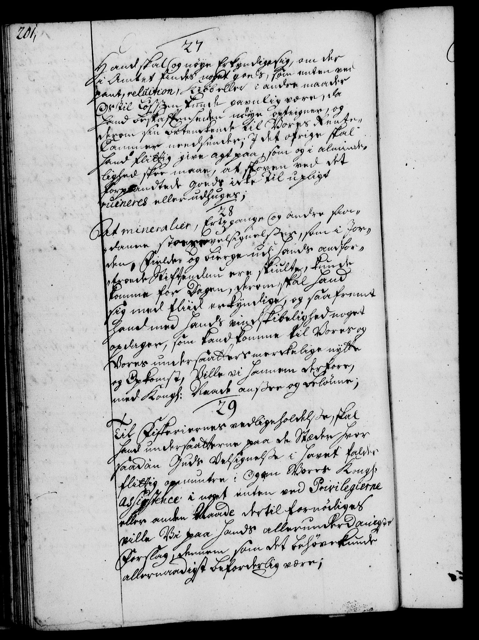 Rentekammeret, Kammerkanselliet, RA/EA-3111/G/Gg/Ggi/L0002: Norsk instruksjonsprotokoll med register (merket RK 53.35), 1729-1751, p. 201