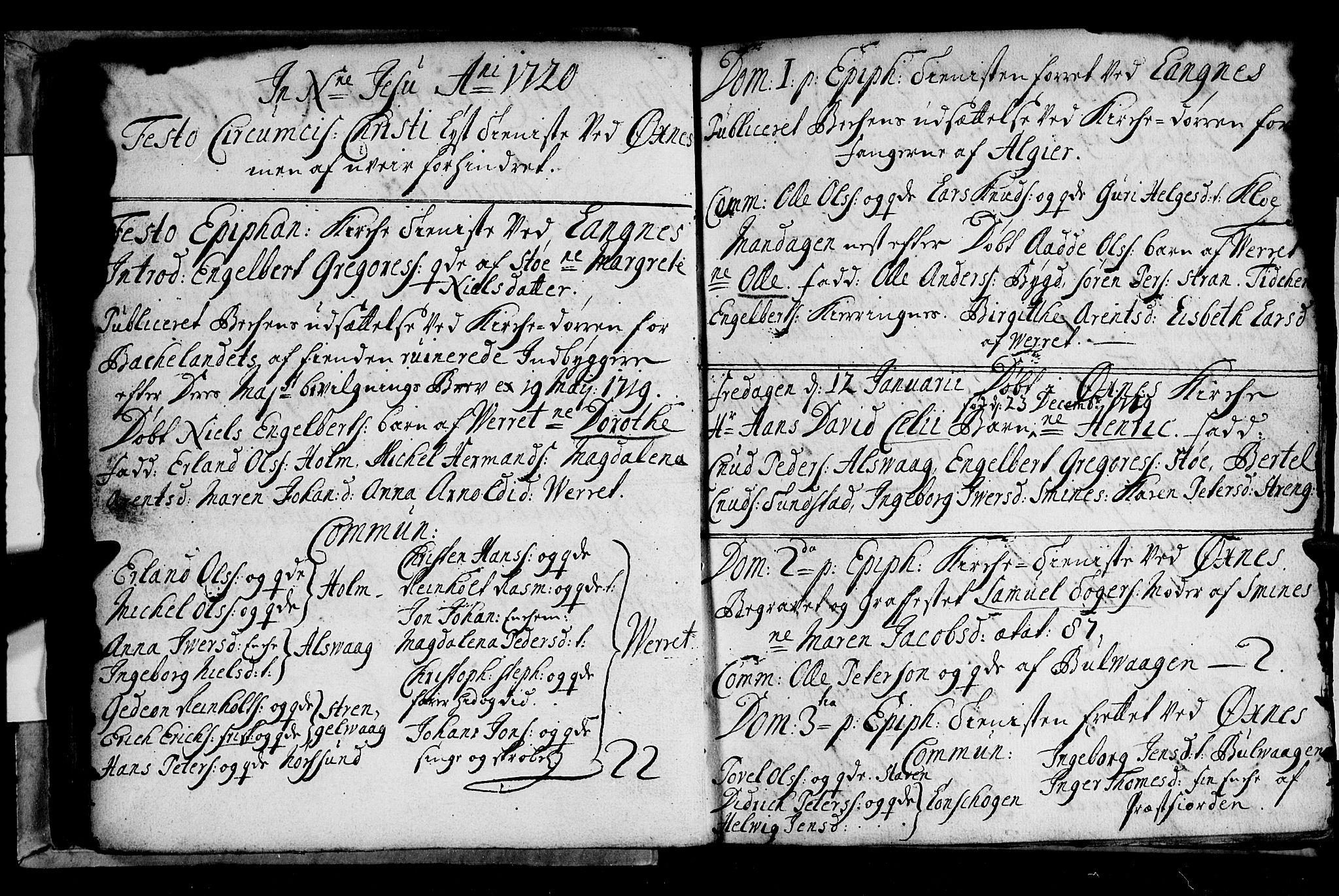 Ministerialprotokoller, klokkerbøker og fødselsregistre - Nordland, AV/SAT-A-1459/893/L1328: Parish register (official) no. 893A01, 1718-1749