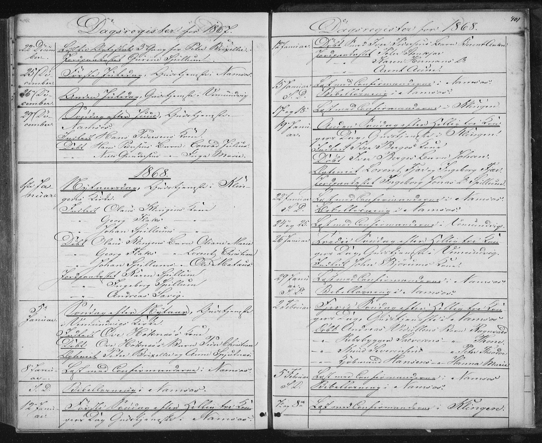 Ministerialprotokoller, klokkerbøker og fødselsregistre - Nord-Trøndelag, SAT/A-1458/768/L0570: Parish register (official) no. 768A05, 1865-1874, p. 401