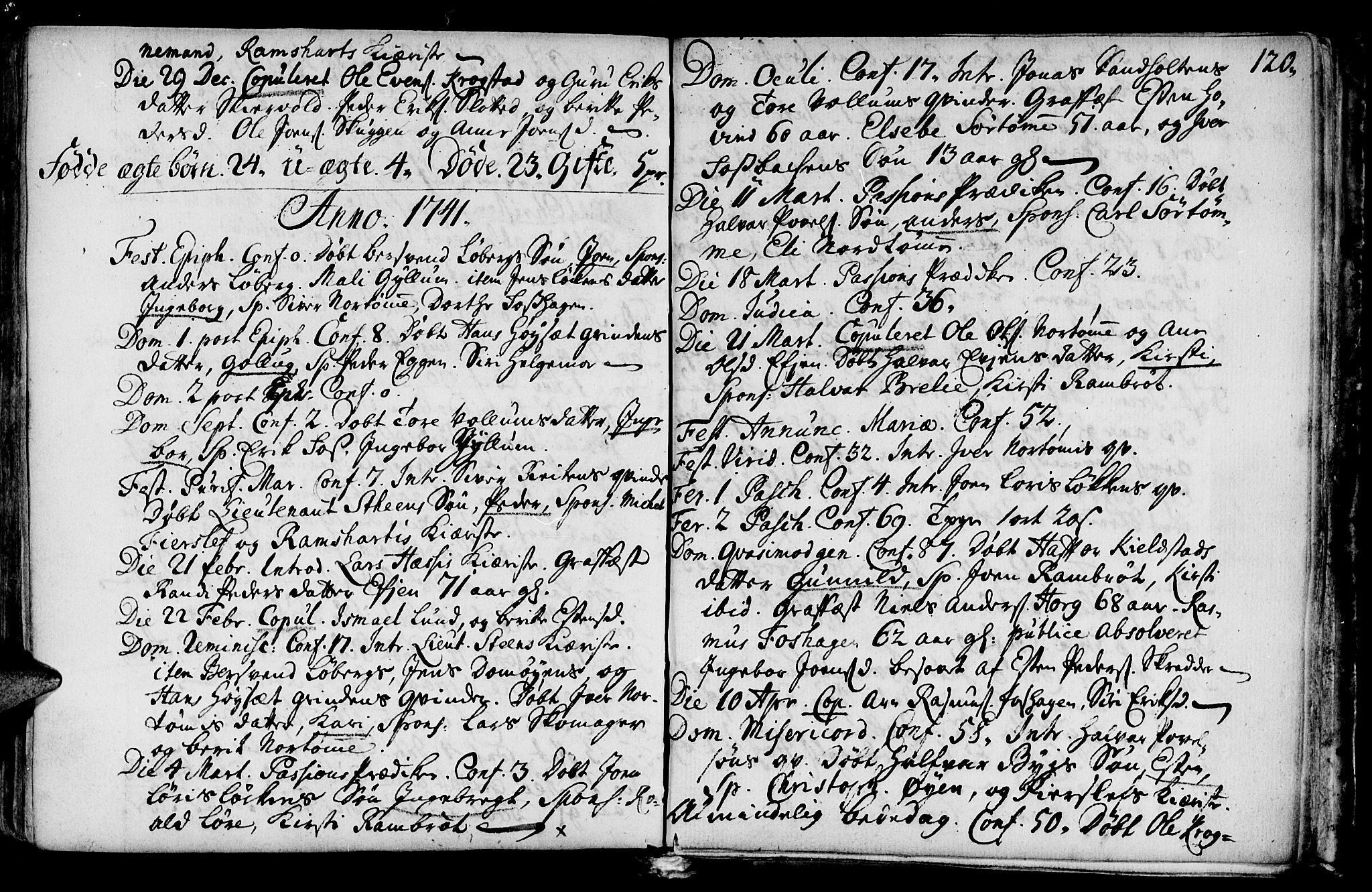 Ministerialprotokoller, klokkerbøker og fødselsregistre - Sør-Trøndelag, SAT/A-1456/692/L1101: Parish register (official) no. 692A01, 1690-1746, p. 120