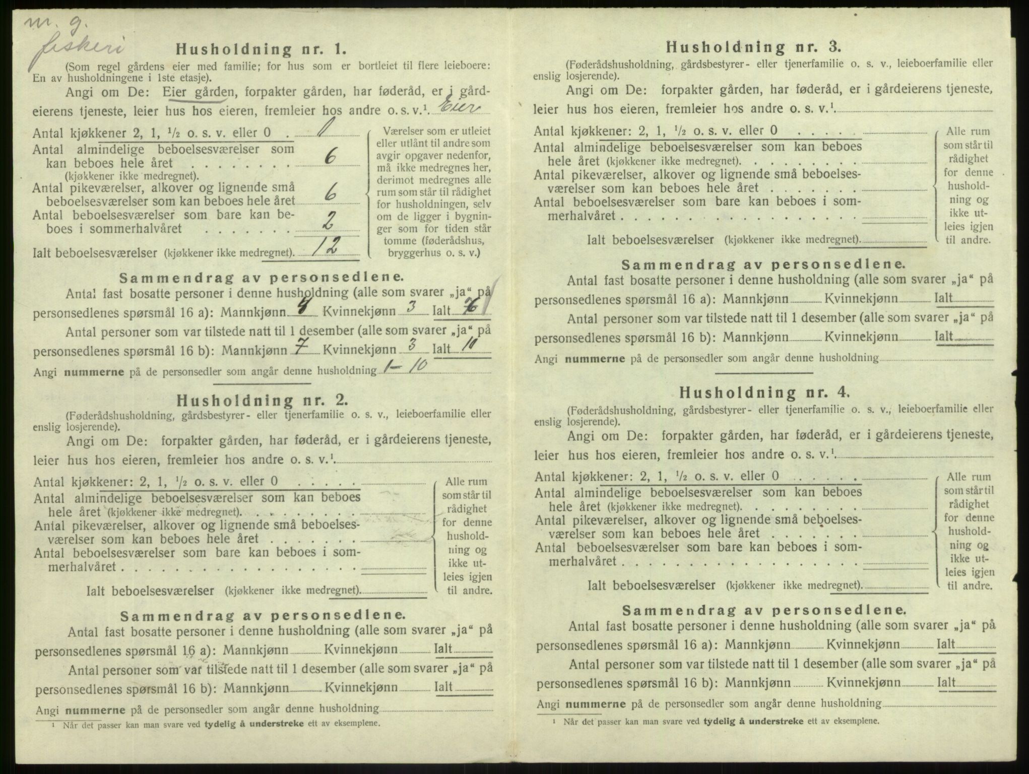 SAB, 1920 census for Askvoll, 1920, p. 1029