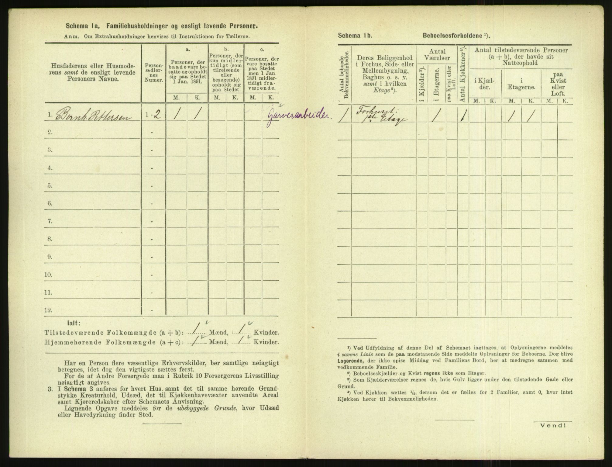 RA, 1891 census for 1004 Flekkefjord, 1891, p. 259