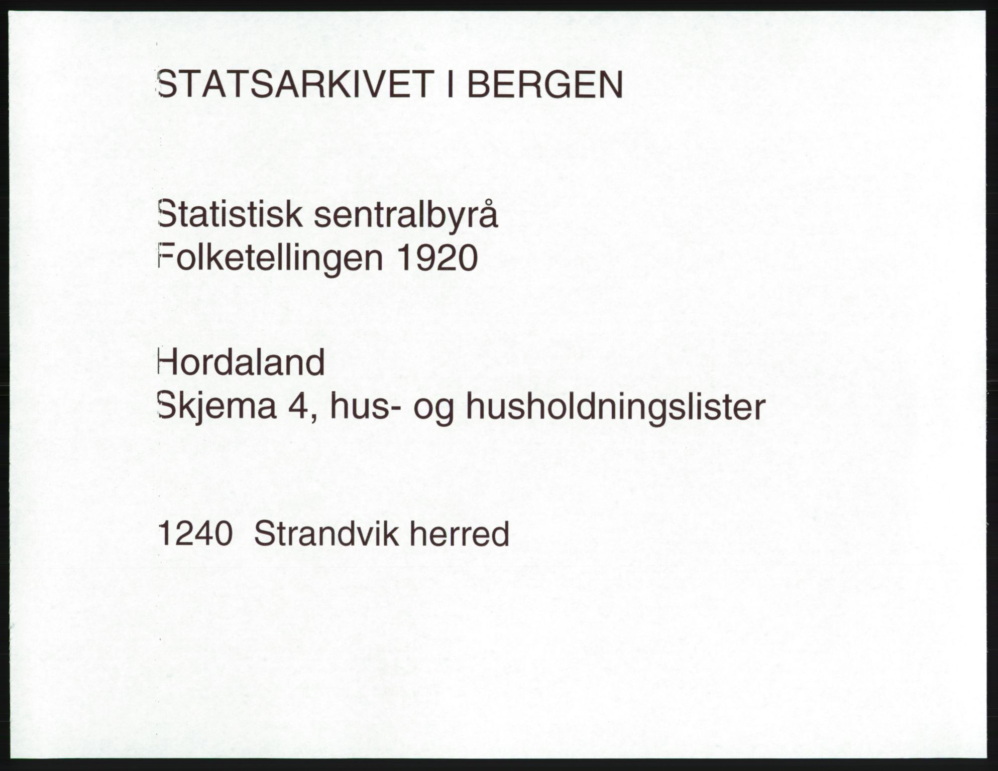 SAB, 1920 census for Strandvik, 1920, p. 26