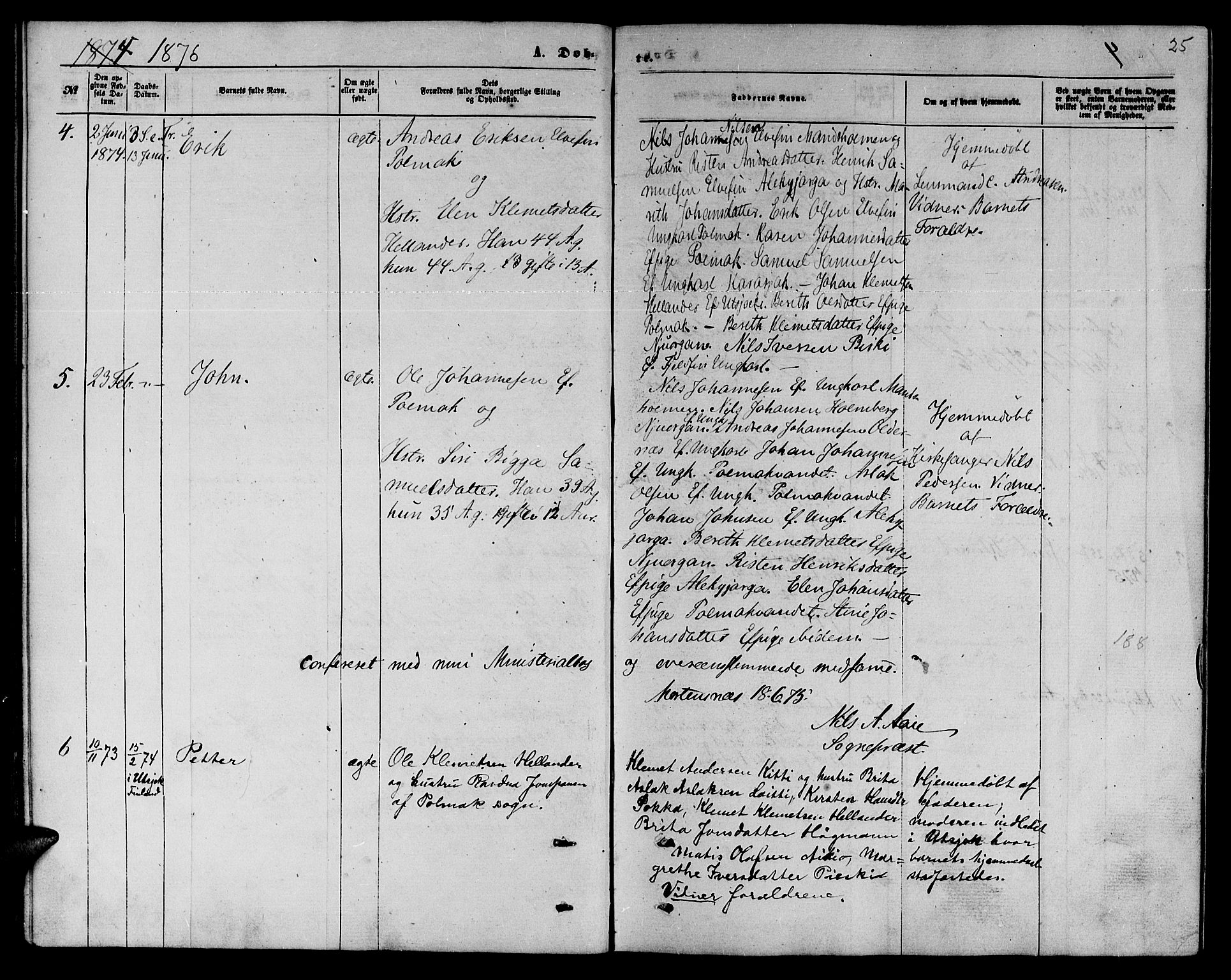 Nesseby sokneprestkontor, SATØ/S-1330/H/Hb/L0006klokker: Parish register (copy) no. 6, 1860-1876, p. 25