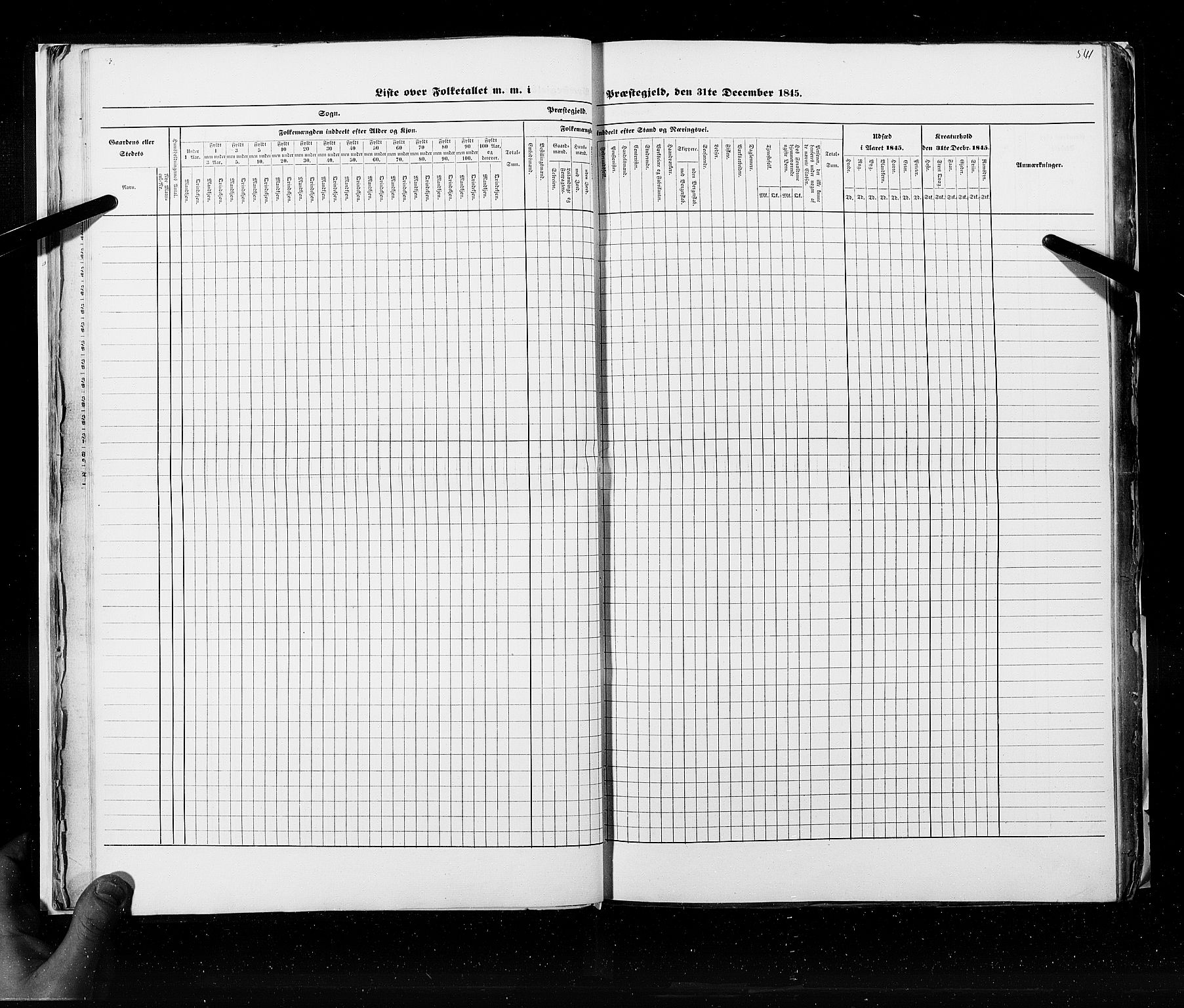 RA, Census 1845, vol. 9C: Finnmarken amt, 1845, p. 541