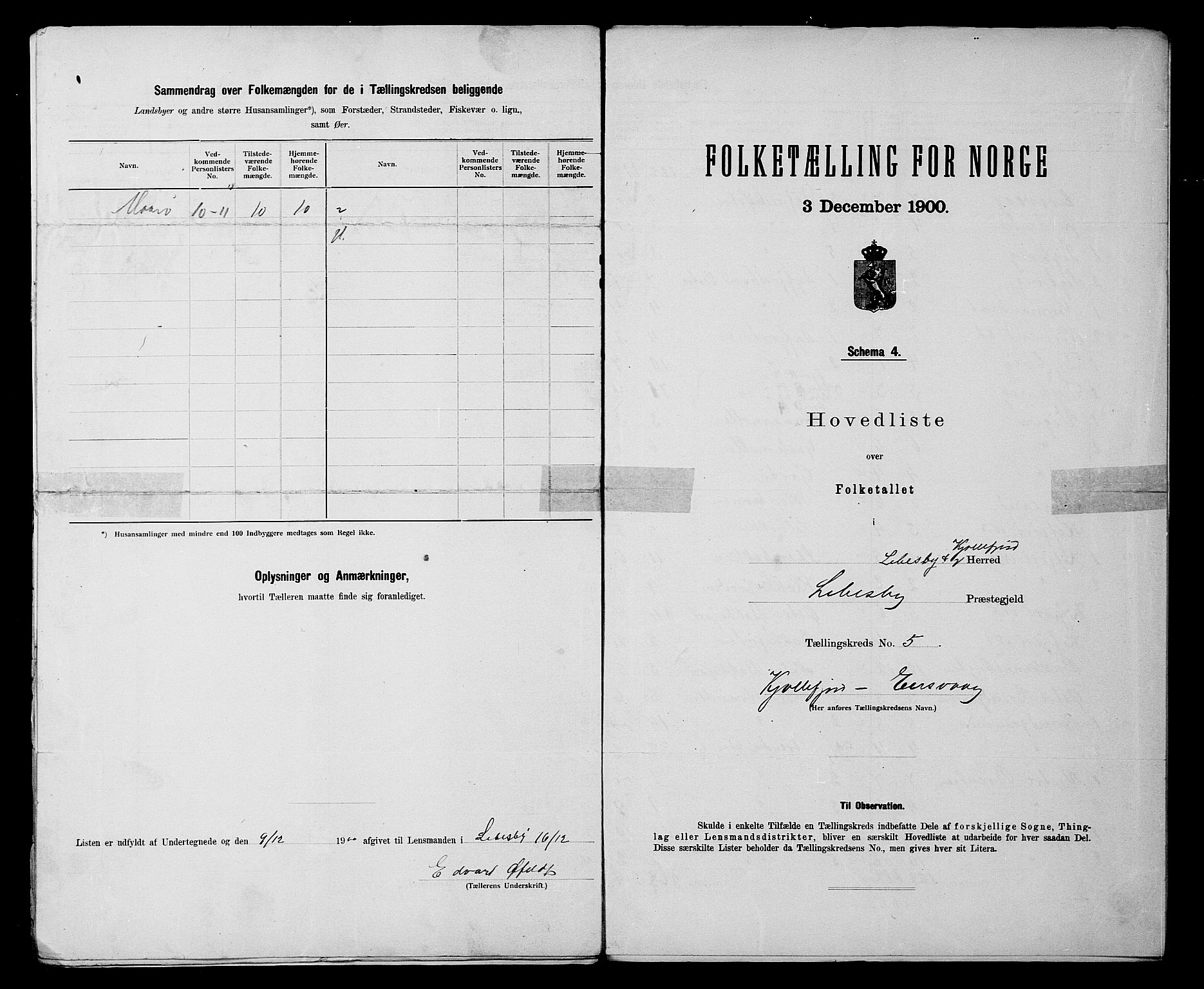 SATØ, 1900 census for Lebesby, 1900, p. 12