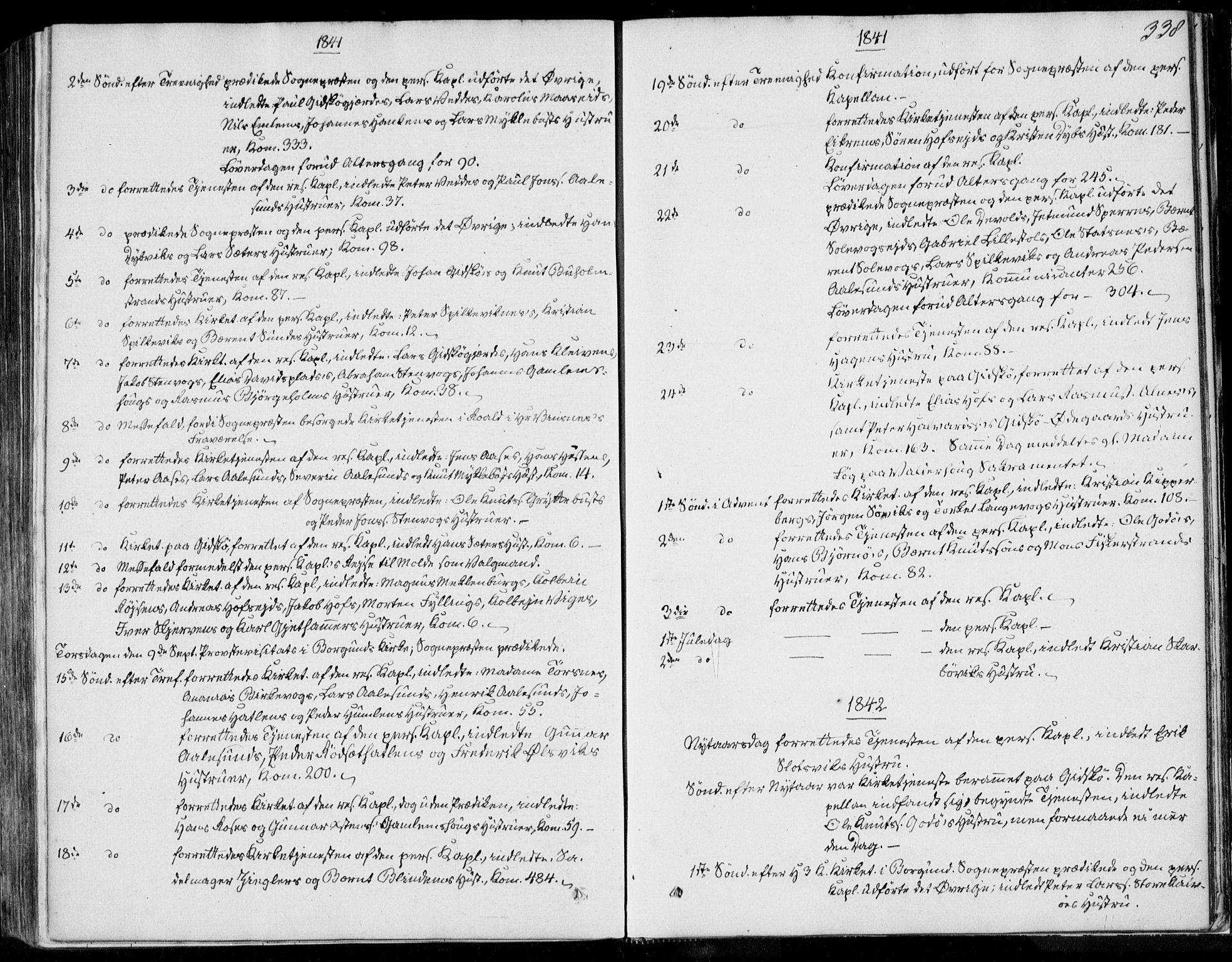 Ministerialprotokoller, klokkerbøker og fødselsregistre - Møre og Romsdal, SAT/A-1454/528/L0396: Parish register (official) no. 528A07, 1839-1847, p. 338