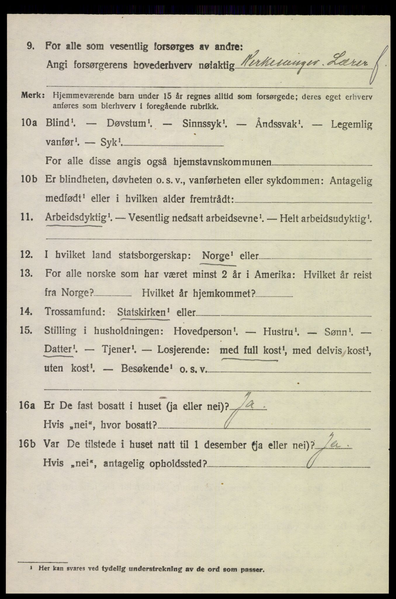 SAH, 1920 census for Vestre Toten, 1920, p. 6187