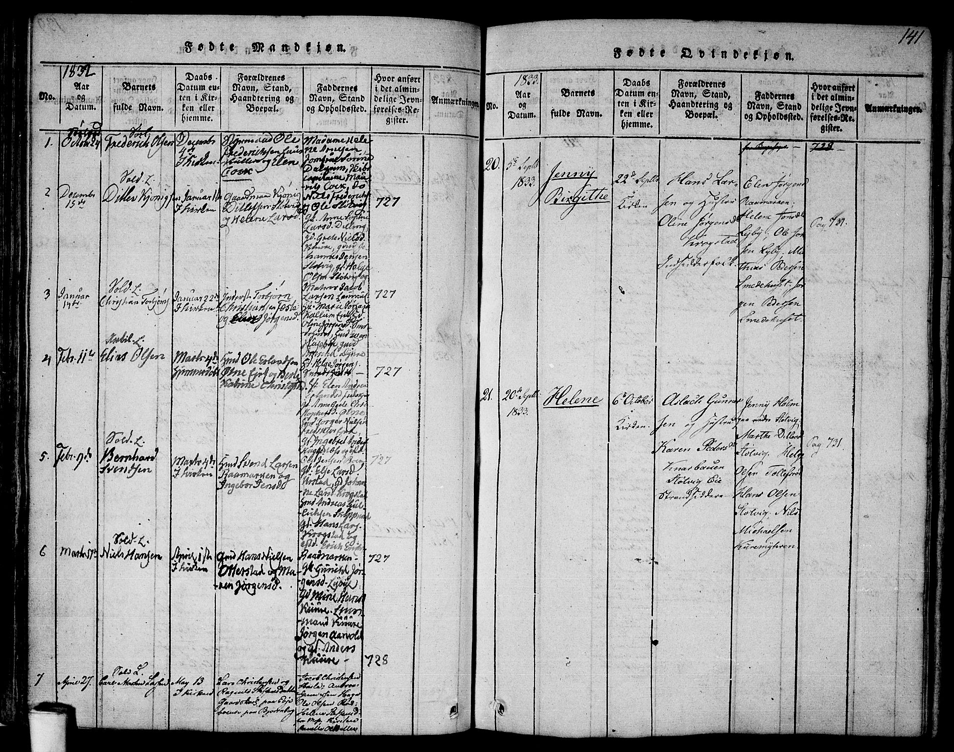Rygge prestekontor Kirkebøker, SAO/A-10084b/F/Fa/L0003: Parish register (official) no. 3, 1814-1836, p. 140-141