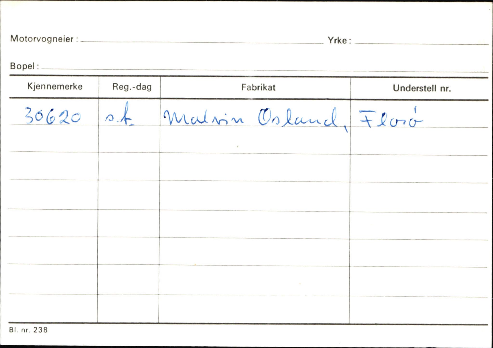 Statens vegvesen, Sogn og Fjordane vegkontor, SAB/A-5301/4/F/L0132: Eigarregister Askvoll A-Å. Balestrand A-Å, 1945-1975, p. 675