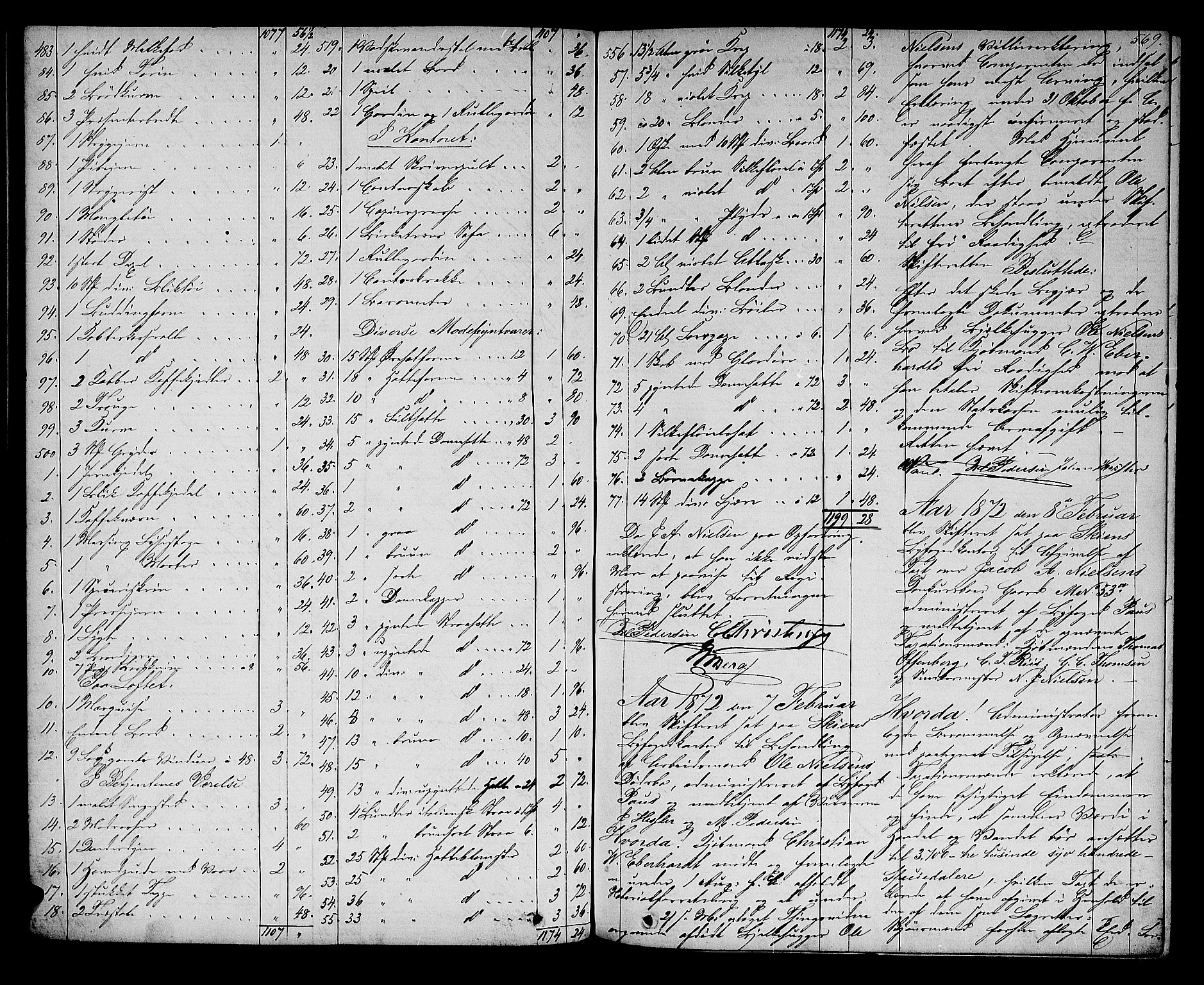 Skien byfogd, AV/SAKO-A-219/H/Hd/L0010: Skifteforhandlingsprotokoll, 1862-1880, p. 568-569