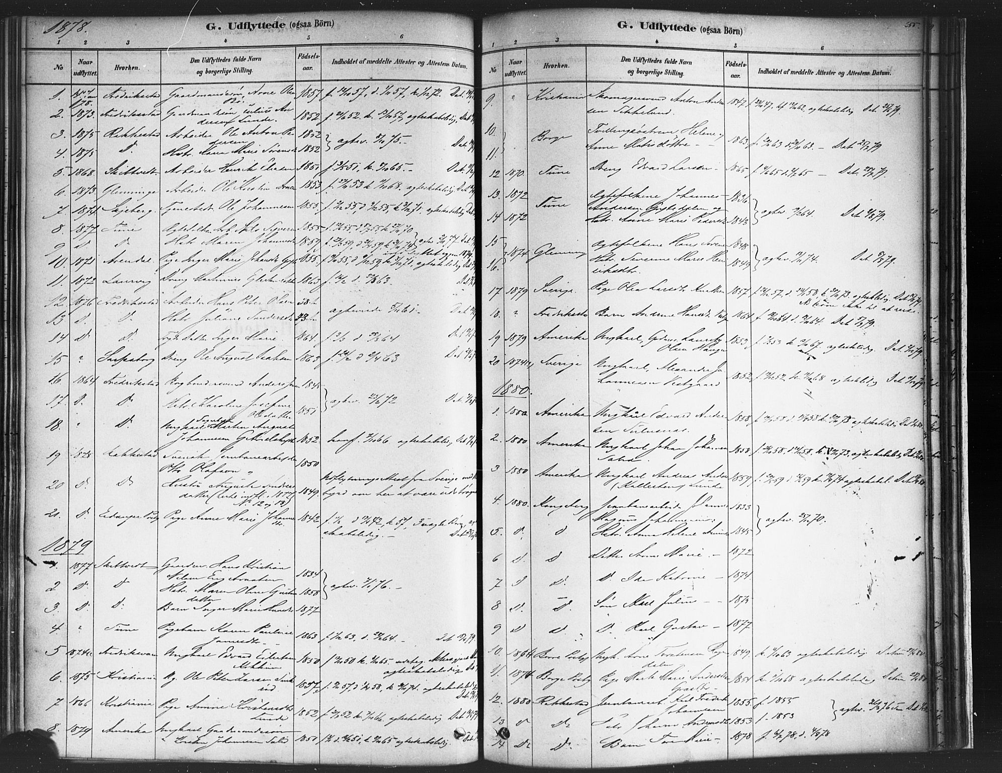 Varteig prestekontor Kirkebøker, SAO/A-10447a/F/Fa/L0002: Parish register (official) no. 2, 1878-1899, p. 255