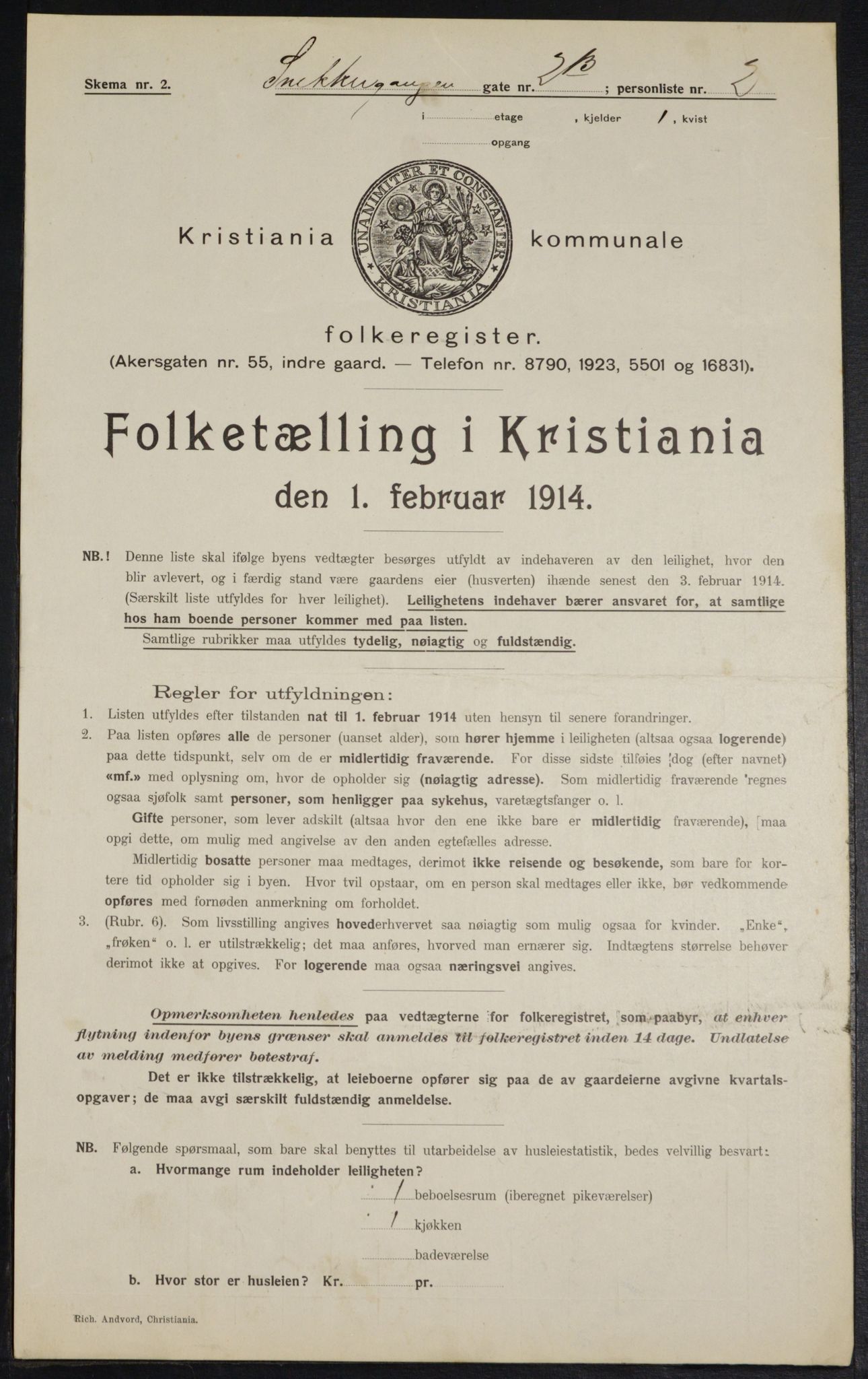 OBA, Municipal Census 1914 for Kristiania, 1914, p. 97828