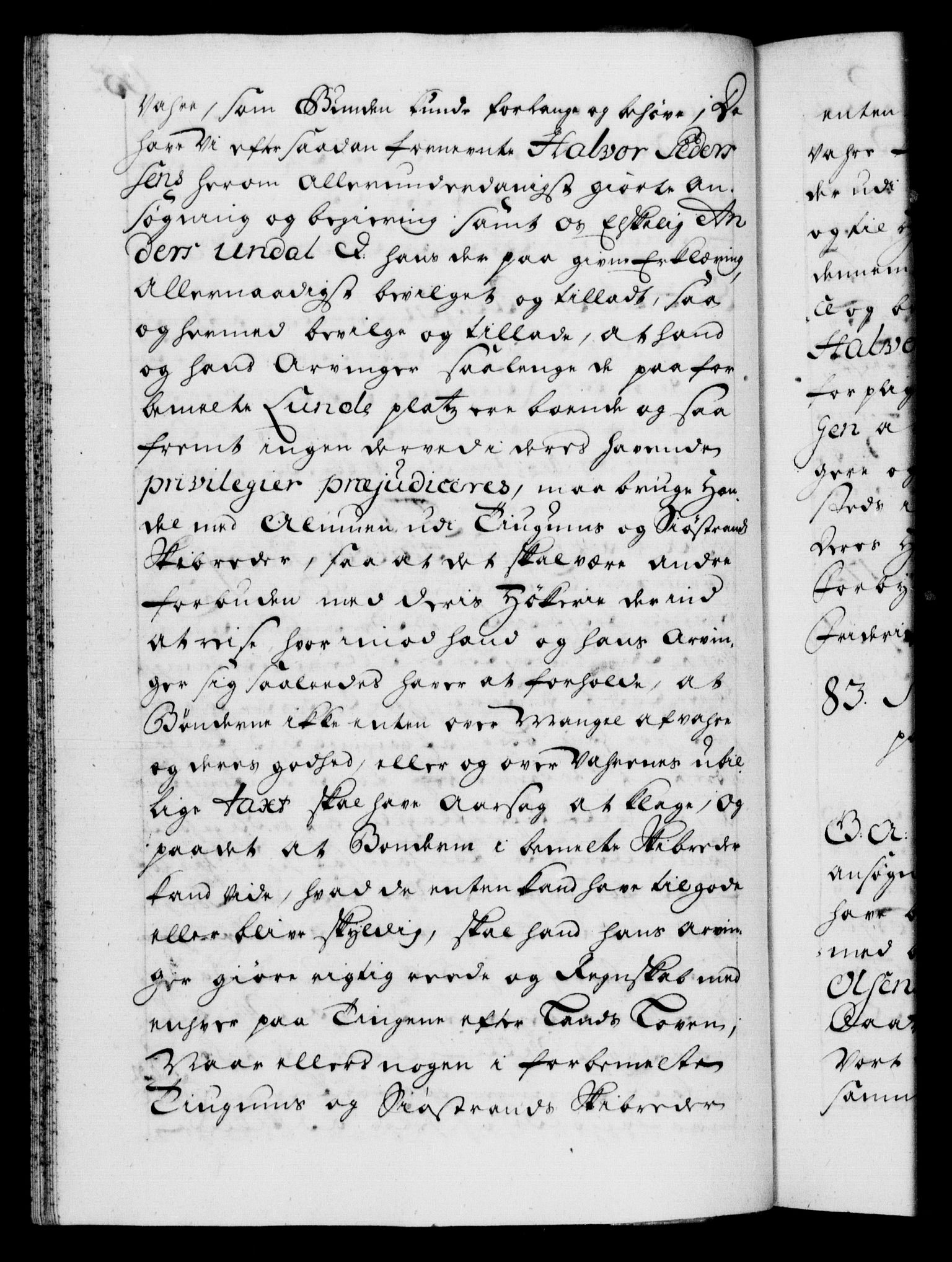 Danske Kanselli 1572-1799, RA/EA-3023/F/Fc/Fca/Fcaa/L0025: Norske registre, 1726-1728, p. 65b
