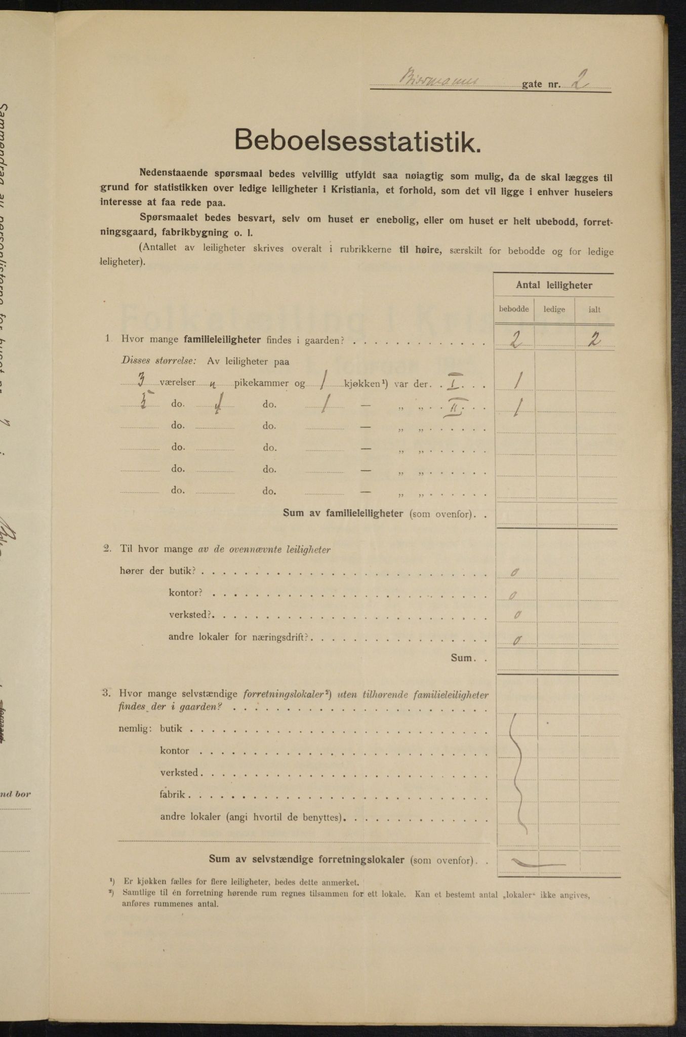 OBA, Municipal Census 1915 for Kristiania, 1915, p. 4827