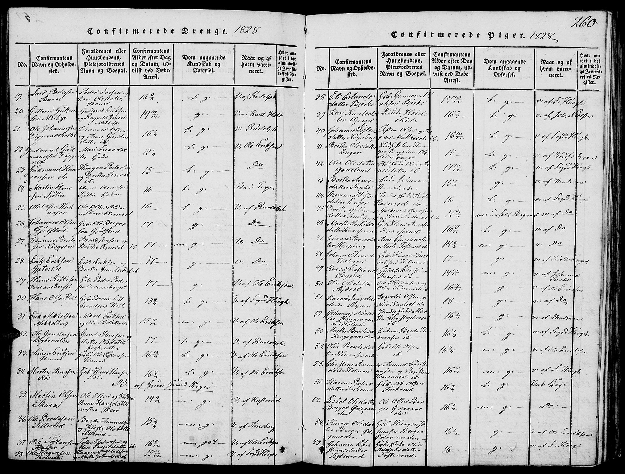 Grue prestekontor, AV/SAH-PREST-036/H/Ha/Hab/L0002: Parish register (copy) no. 2, 1815-1841, p. 260