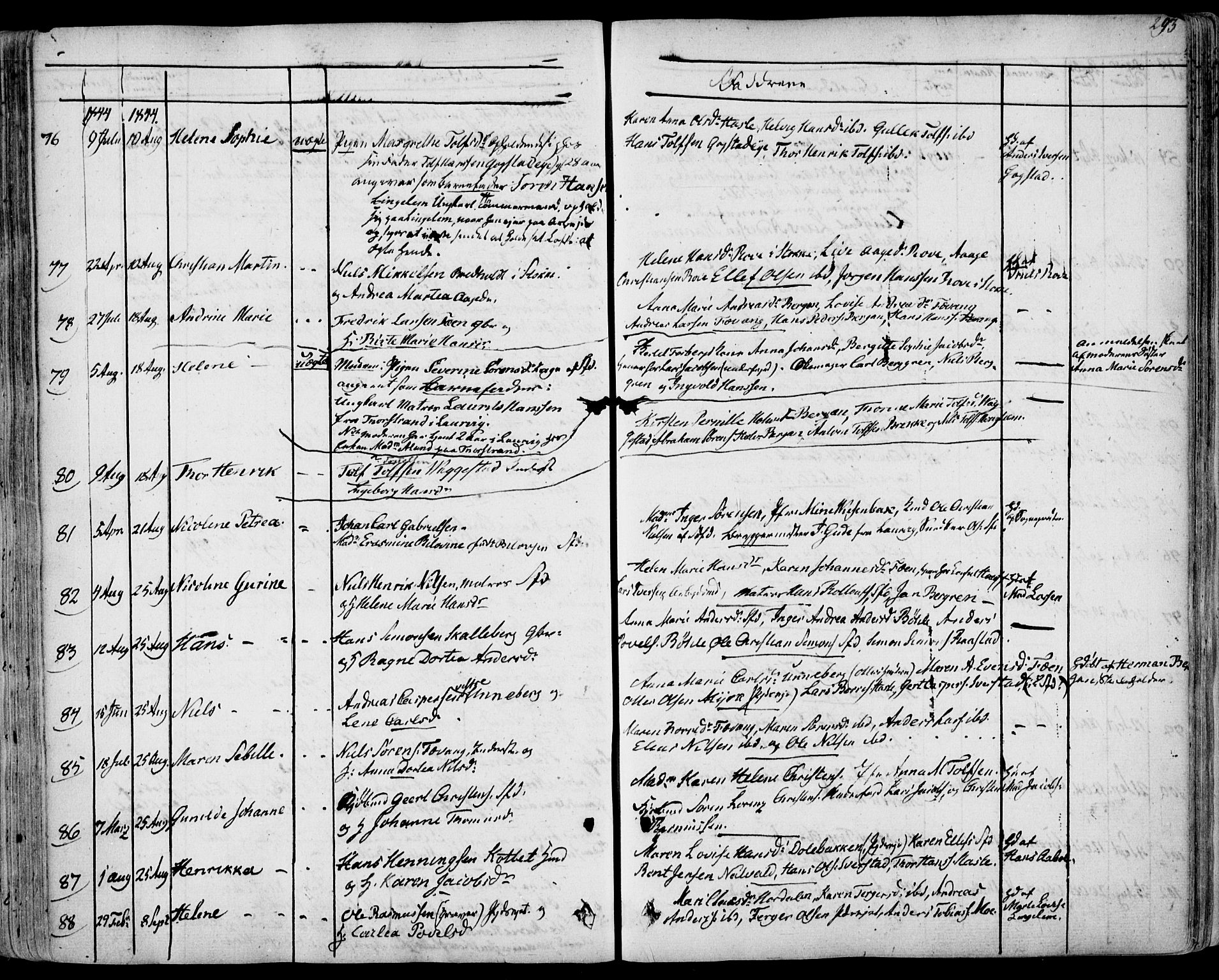 Sandar kirkebøker, SAKO/A-243/F/Fa/L0005: Parish register (official) no. 5, 1832-1847, p. 272-273