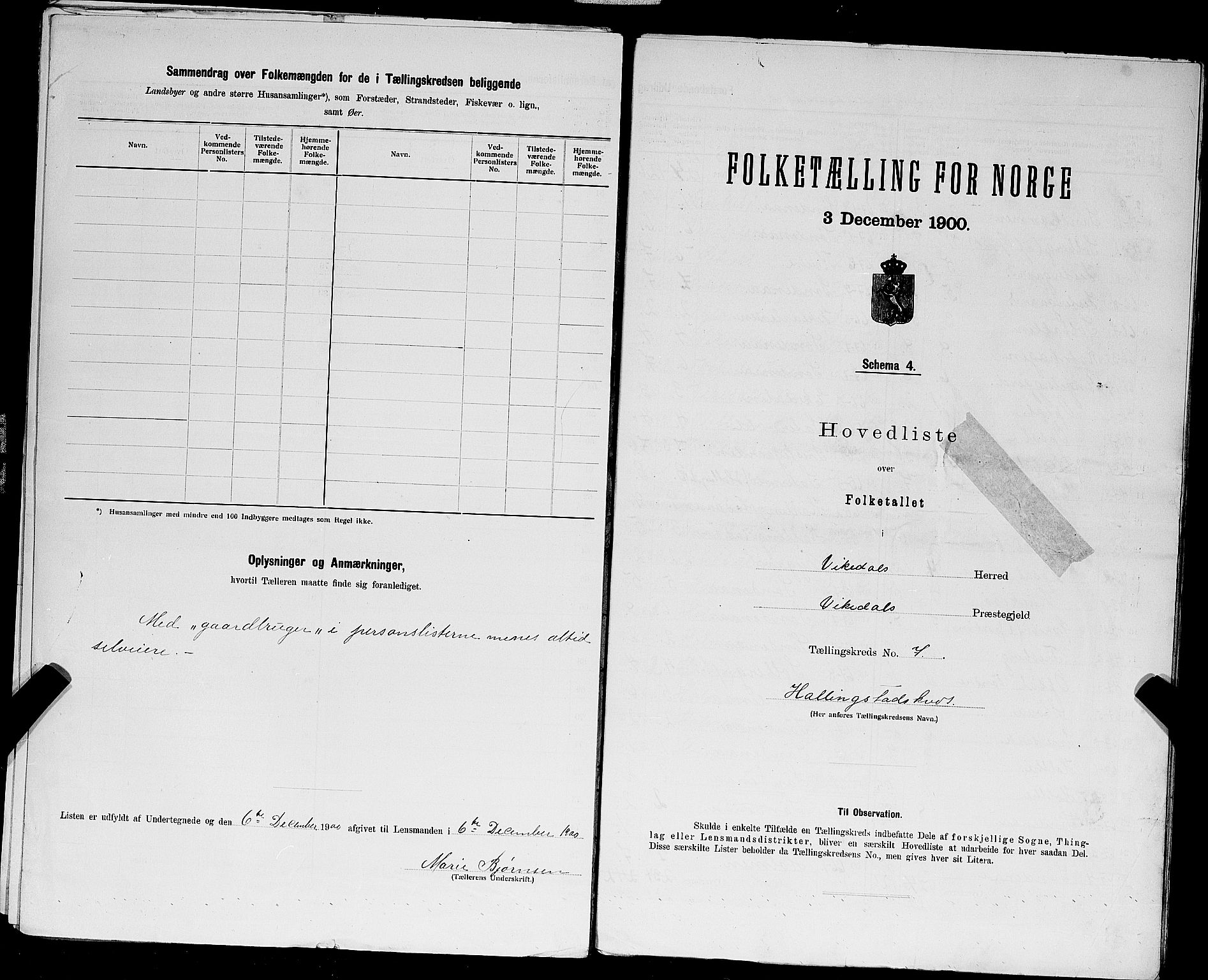 SAST, 1900 census for Vikedal, 1900, p. 35