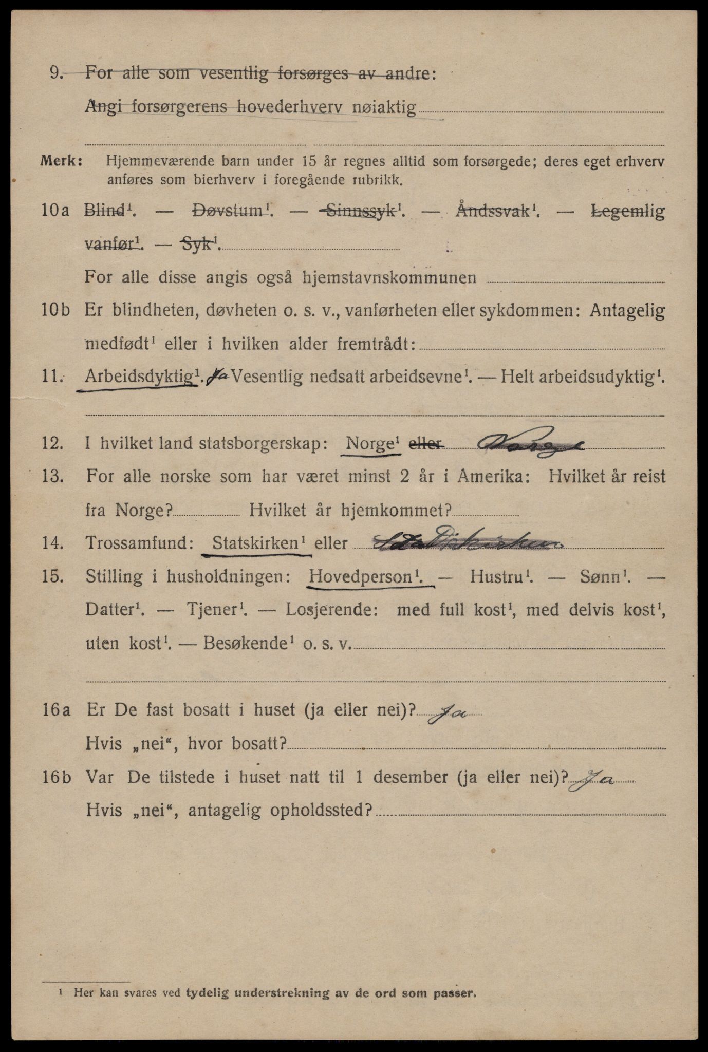 SAST, 1920 census for Haugesund, 1920, p. 12124