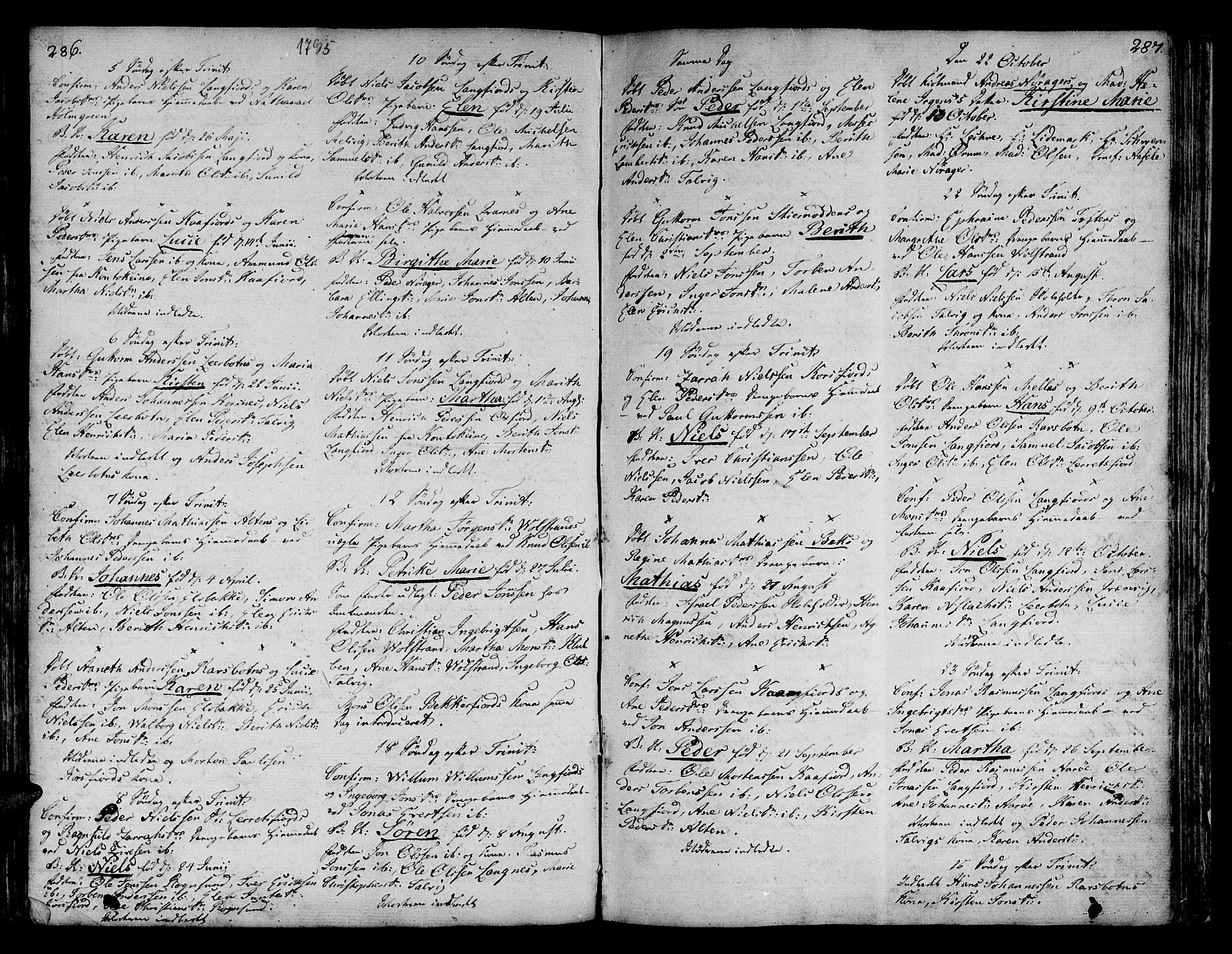 Talvik sokneprestkontor, SATØ/S-1337/H/Ha/L0005kirke: Parish register (official) no. 5, 1772-1798, p. 286-287