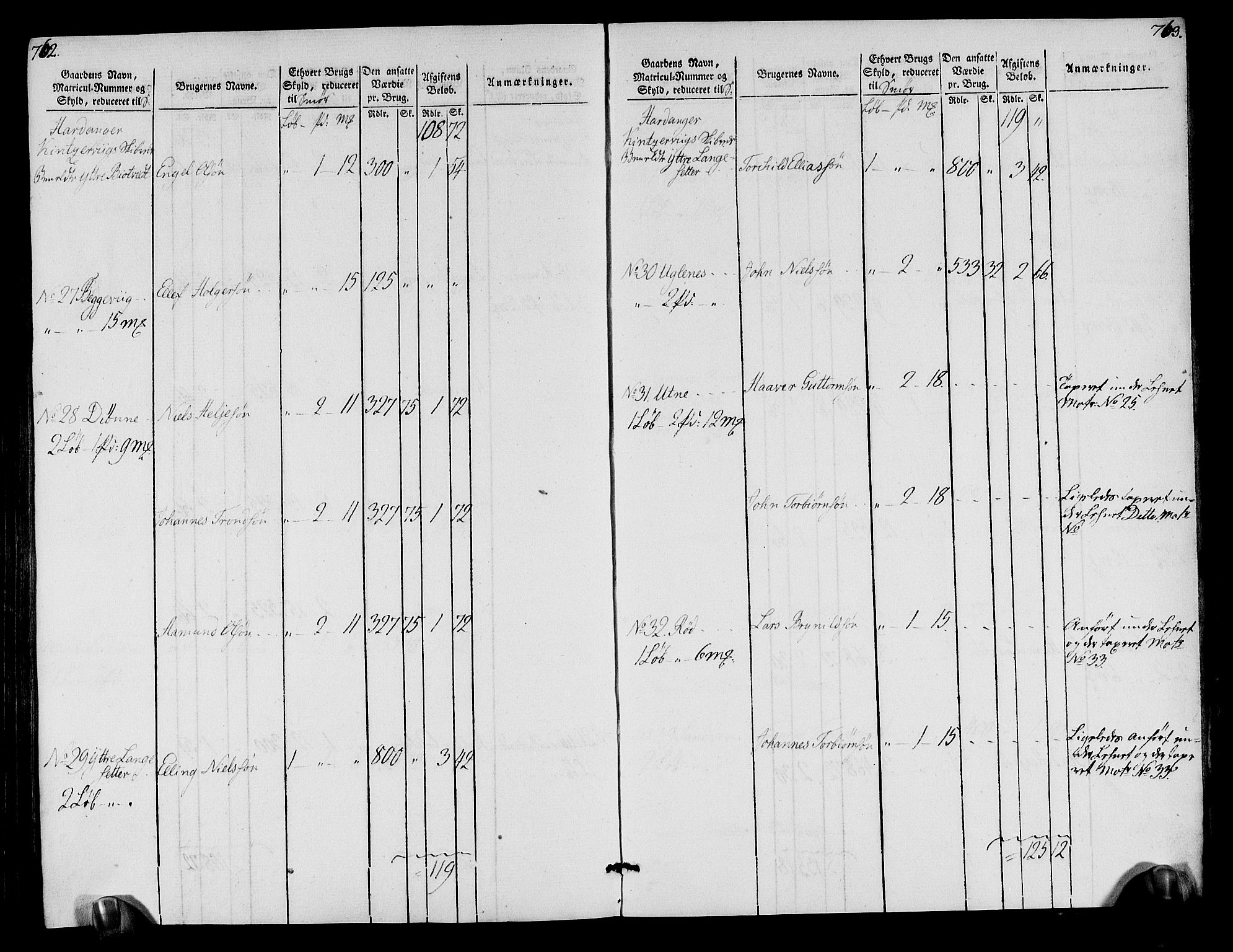 Rentekammeret inntil 1814, Realistisk ordnet avdeling, AV/RA-EA-4070/N/Ne/Nea/L0109: Sunnhordland og Hardanger fogderi. Oppebørselsregister, 1803-1804, p. 386