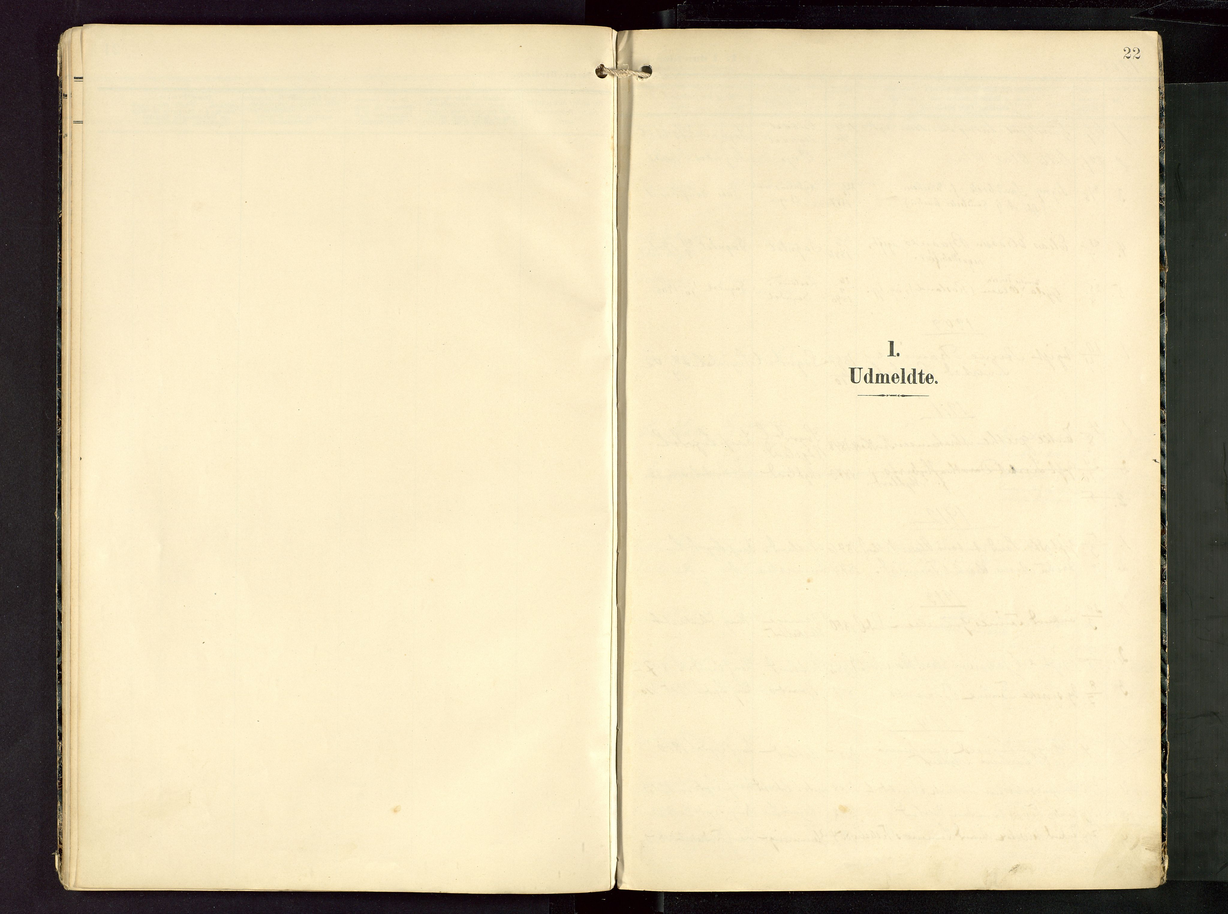 Sokndal sokneprestkontor, SAST/A-101808: Parish register (official) no. A 13, 1905-1945, p. 22