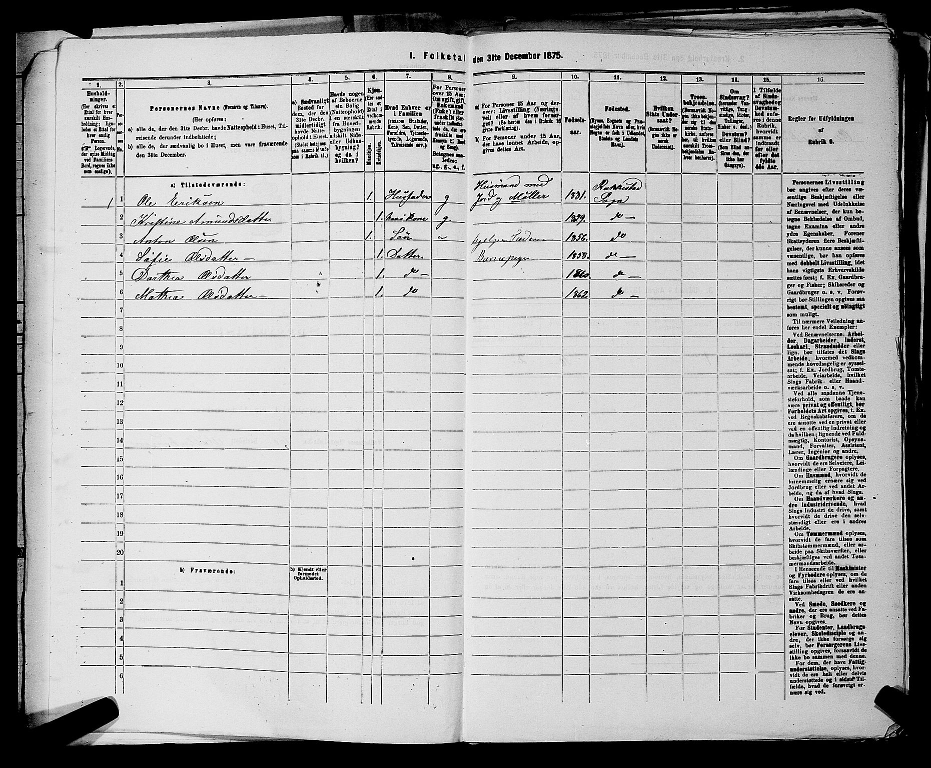 RA, 1875 census for 0128P Rakkestad, 1875, p. 936