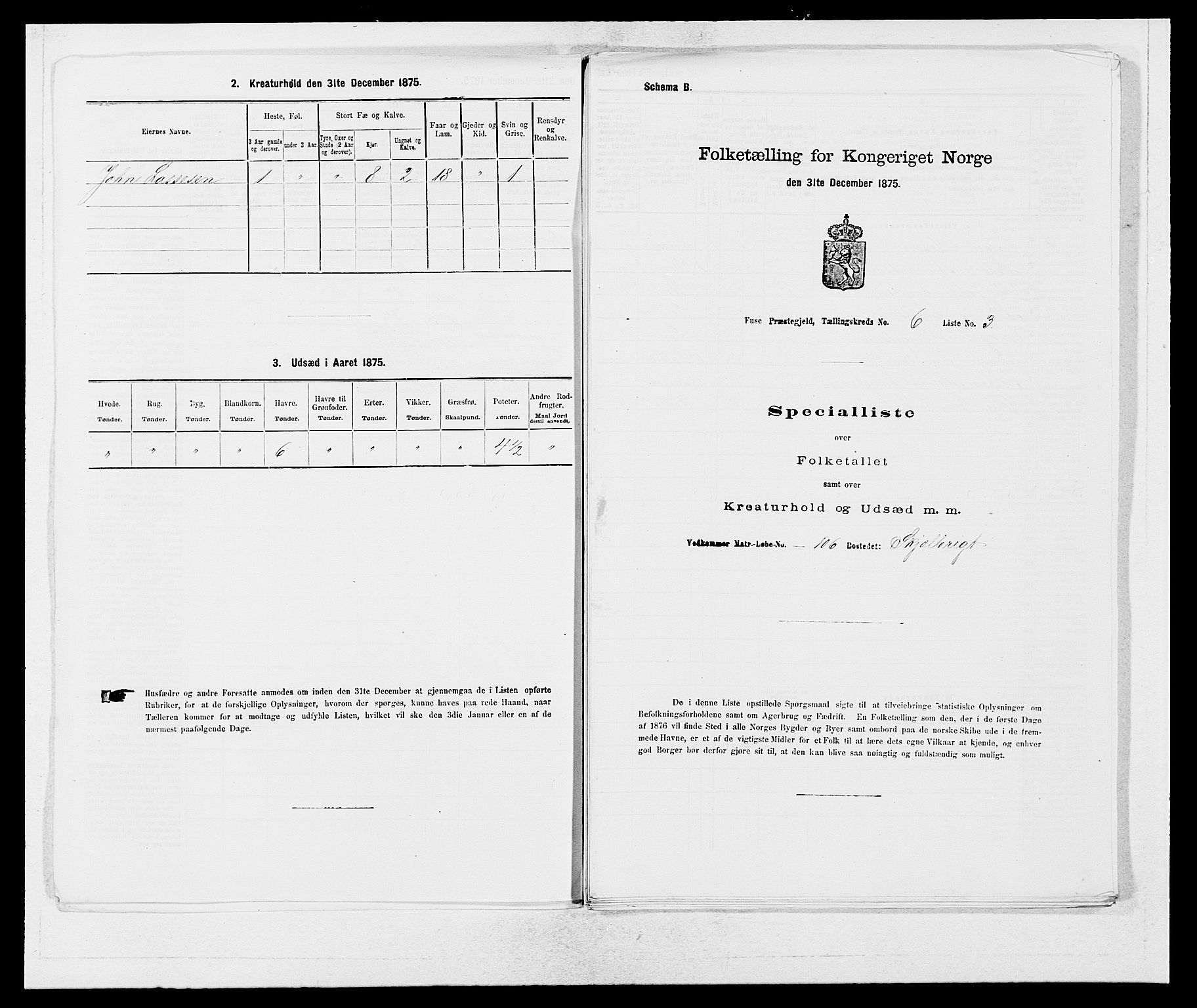 SAB, 1875 census for 1241P Fusa, 1875, p. 397