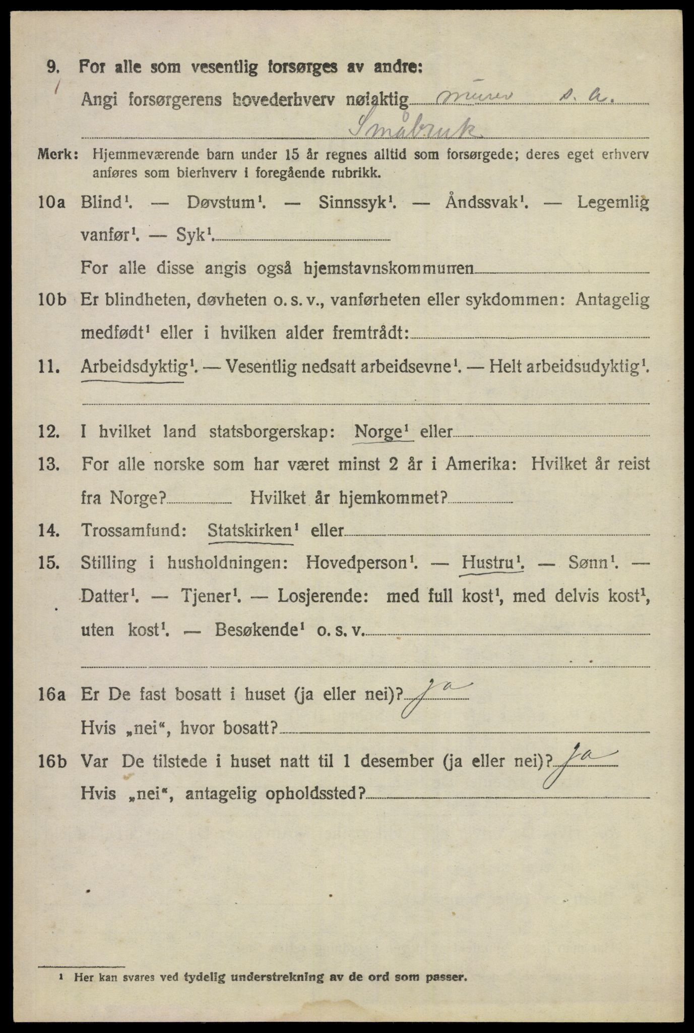 SAKO, 1920 census for Ådal, 1920, p. 4227