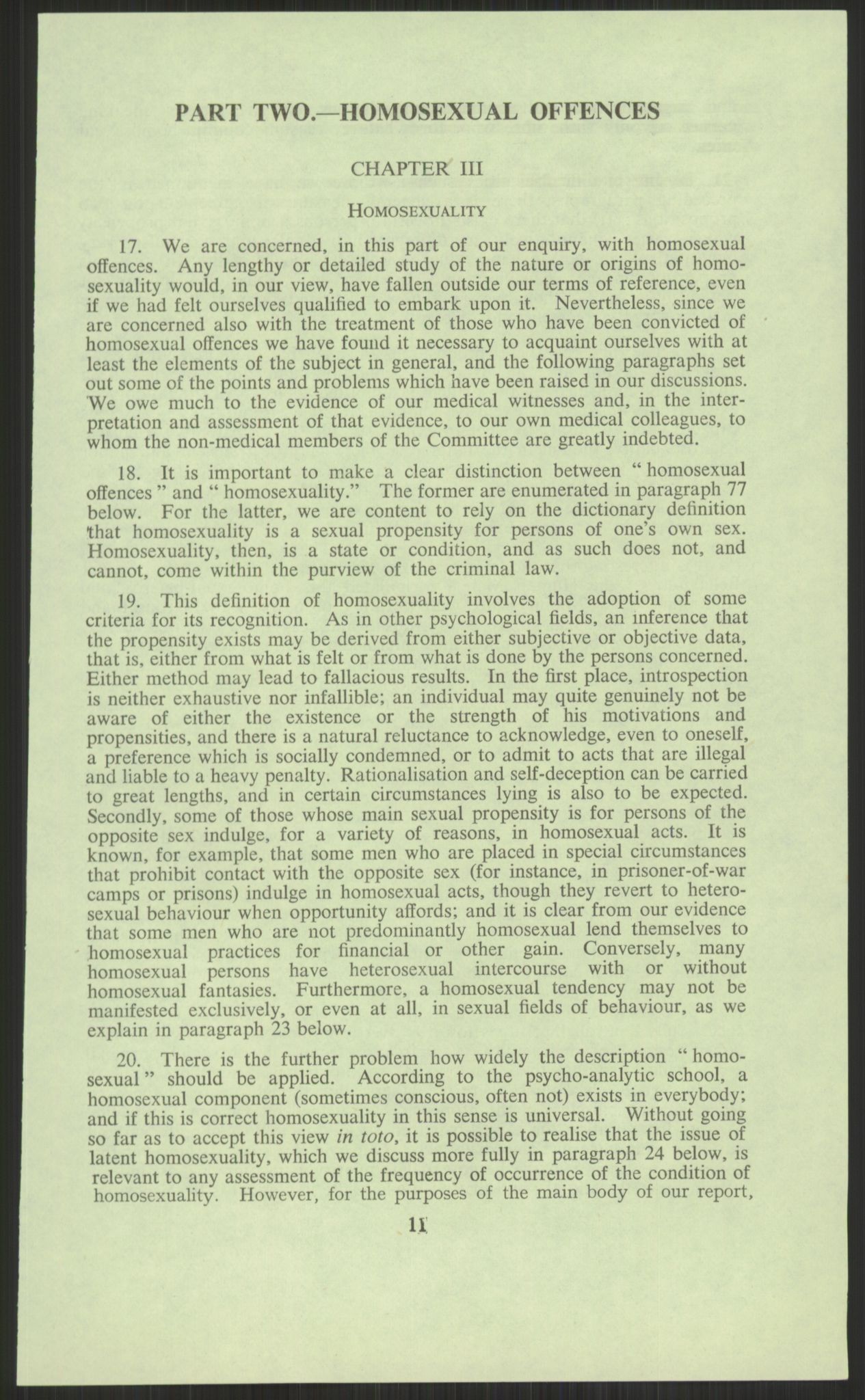 Justisdepartementet, Lovavdelingen, AV/RA-S-3212/D/De/L0029/0001: Straffeloven / Straffelovens revisjon: 5 - Ot. prp. nr.  41 - 1945: Homoseksualiet. 3 mapper, 1956-1970, p. 595