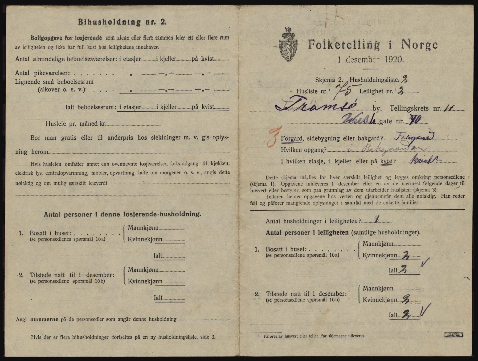 SATØ, 1920 census for Tromsø, 1920, p. 5503