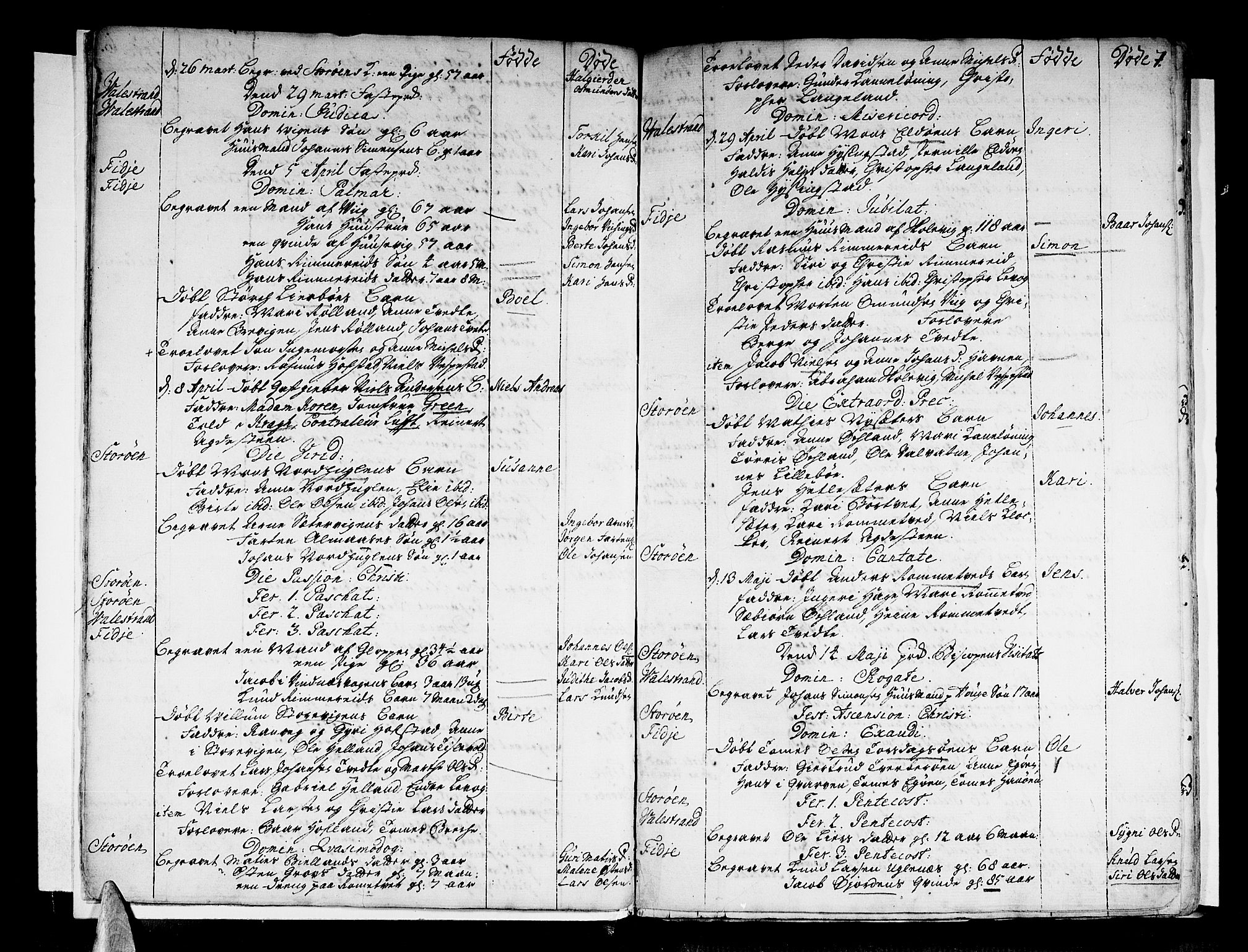 Stord sokneprestembete, AV/SAB-A-78201/H/Haa: Parish register (official) no. A 1, 1725-1744, p. 7