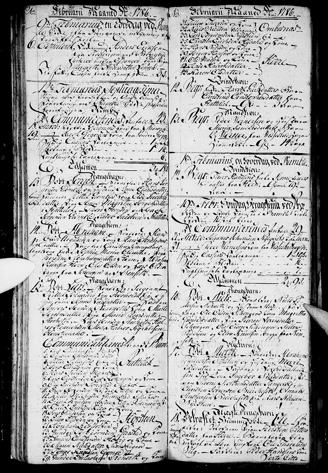 Bamble kirkebøker, AV/SAKO-A-253/G/Ga/L0001: Parish register (copy) no. I 1, 1785-1793