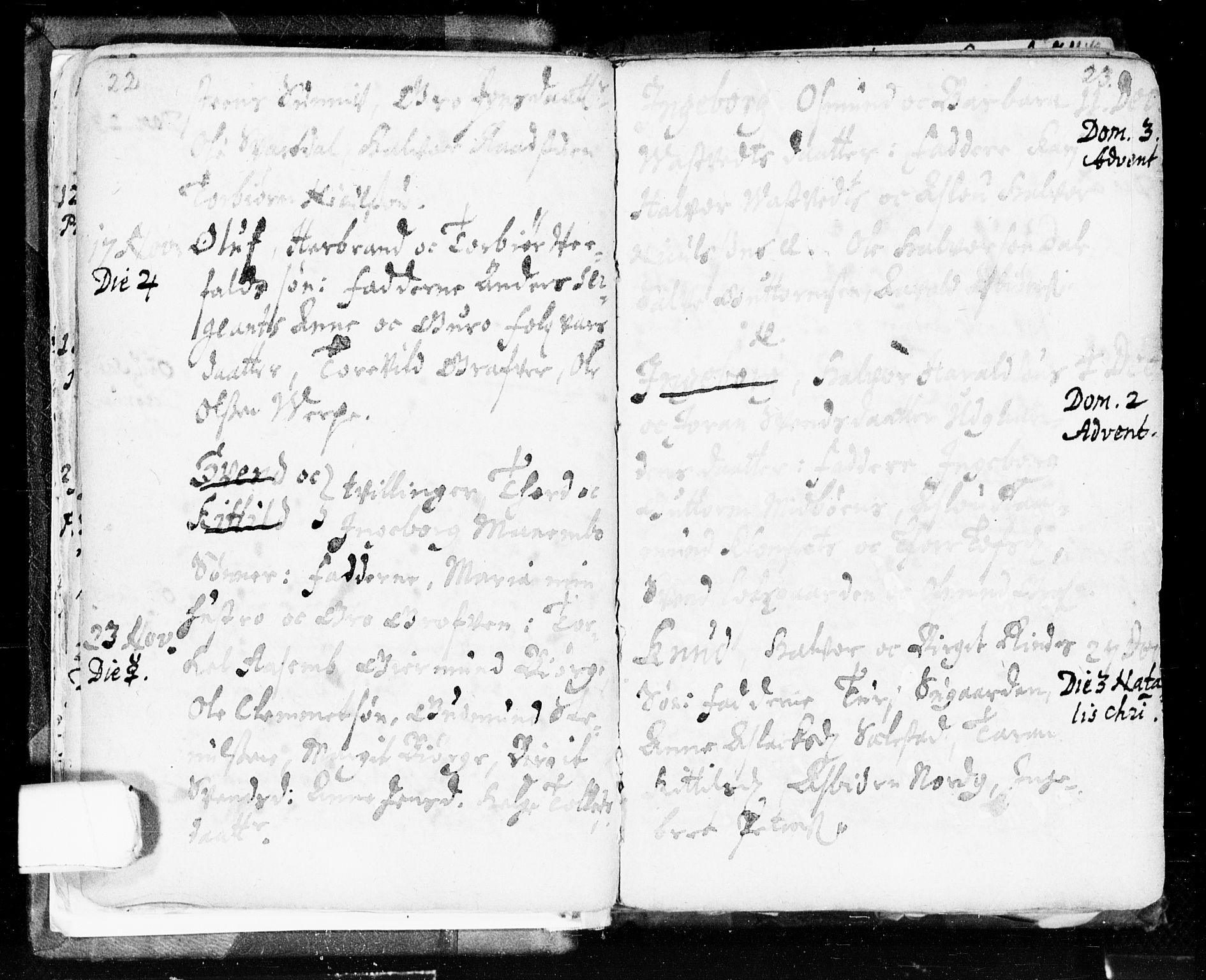 Seljord kirkebøker, SAKO/A-20/F/Fa/L0002: Parish register (official) no. I 2, 1689-1713, p. 22-23