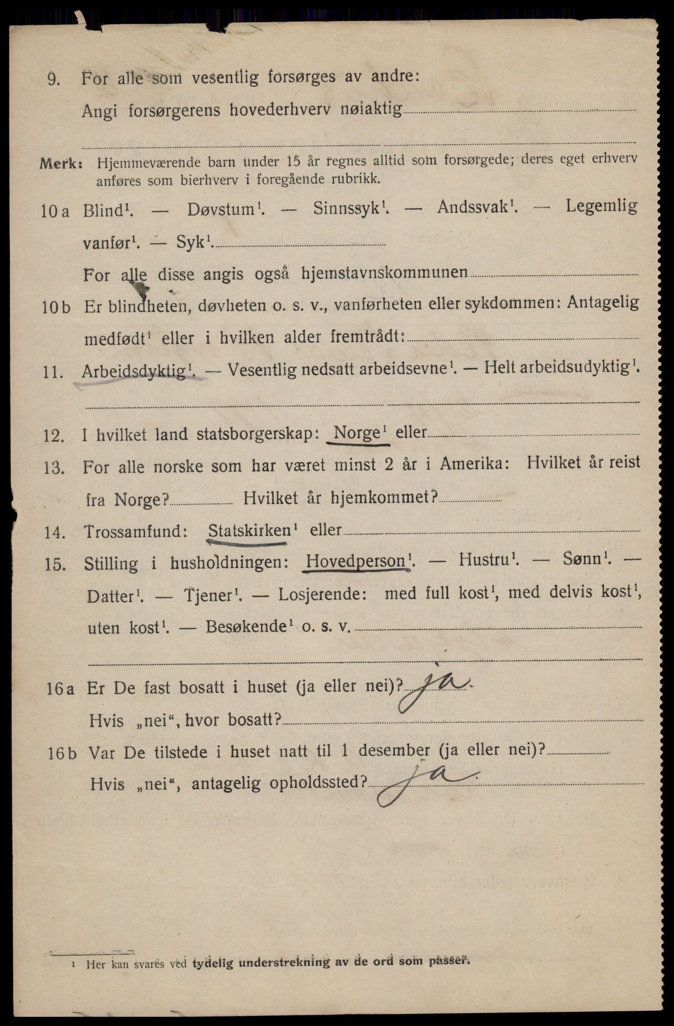 SAT, 1920 census for Trondheim, 1920, p. 107973