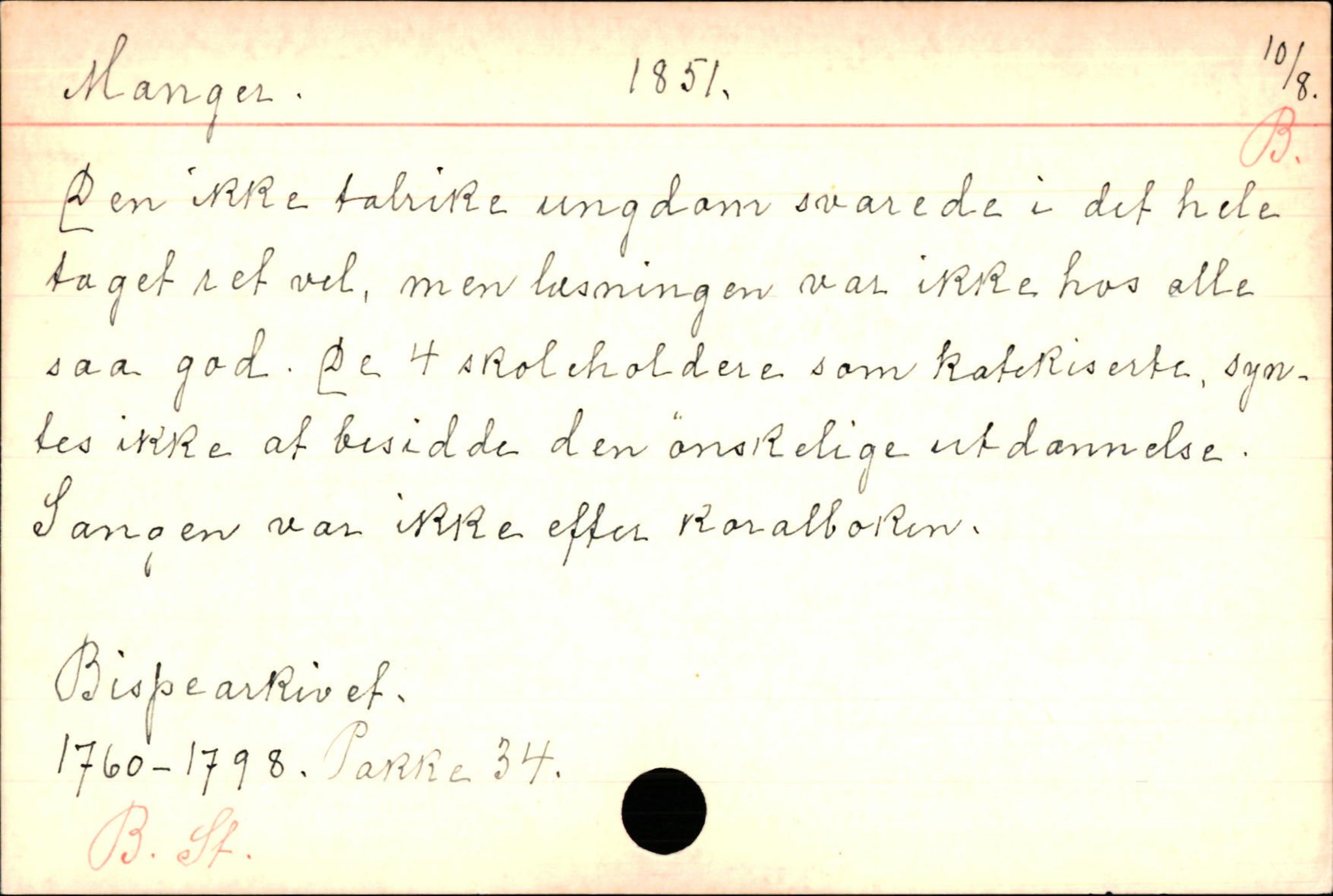 Haugen, Johannes - lærer, AV/SAB-SAB/PA-0036/01/L0001: Om klokkere og lærere, 1521-1904, p. 4982