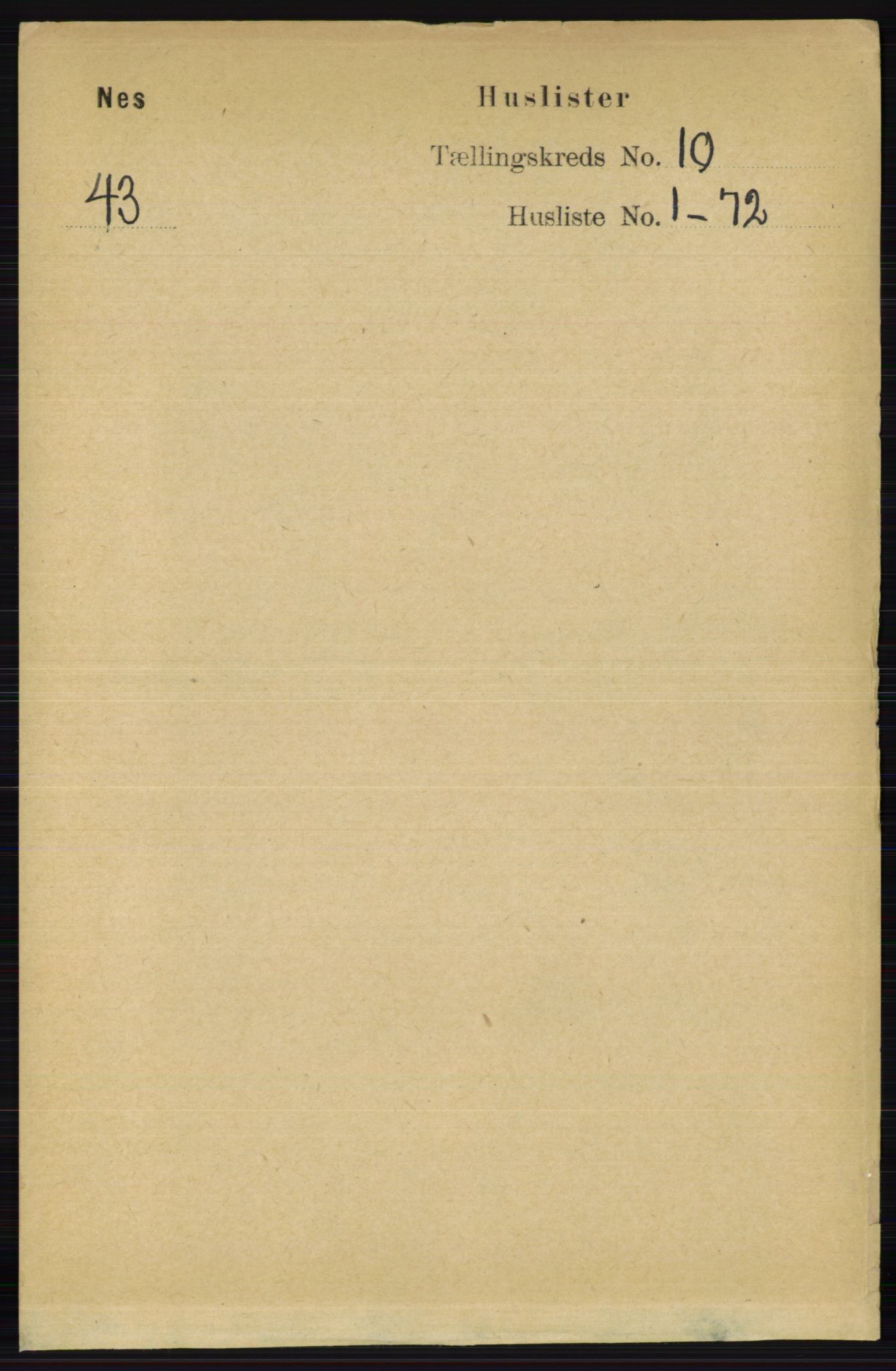 RA, 1891 census for 0236 Nes, 1891, p. 5712