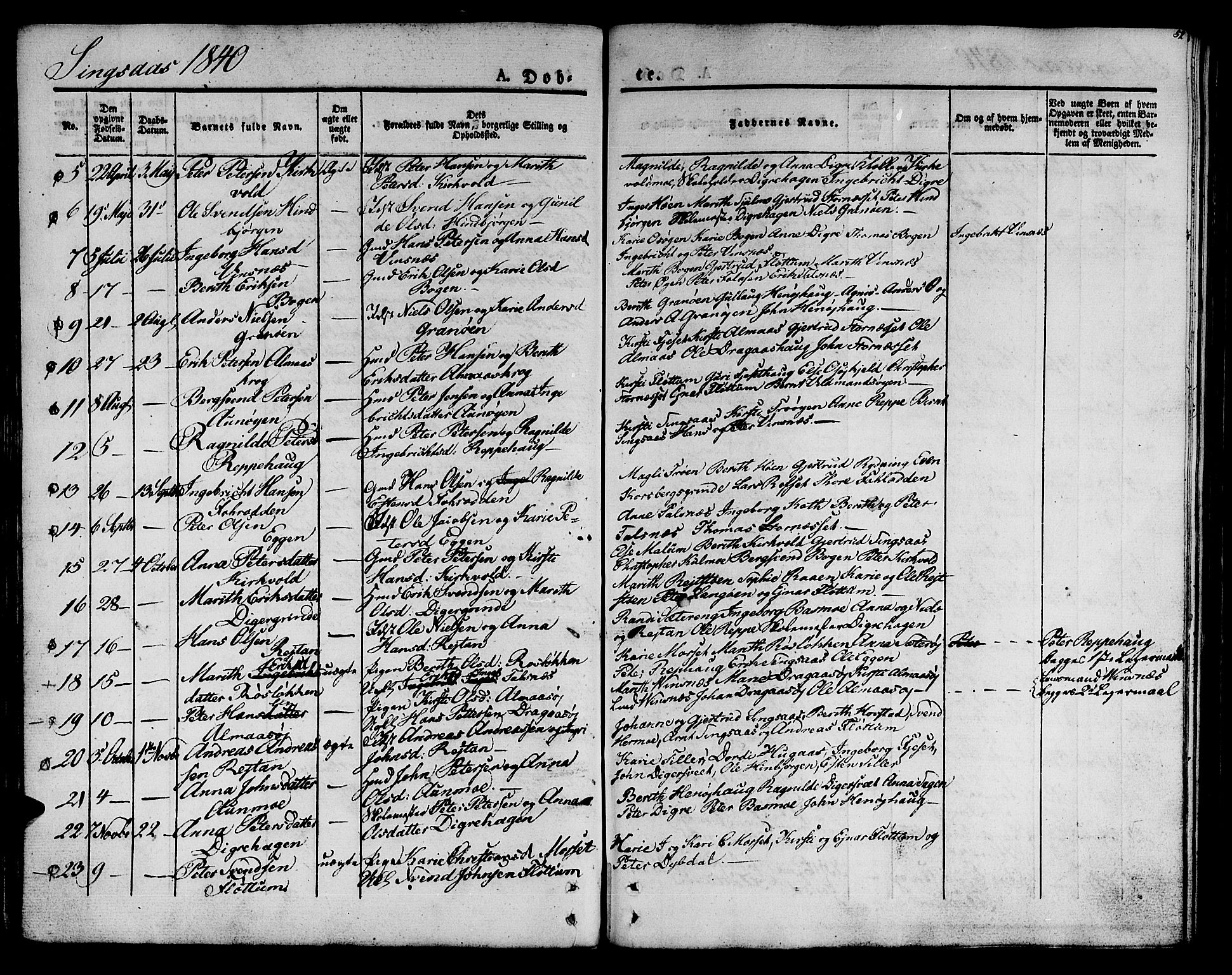 Ministerialprotokoller, klokkerbøker og fødselsregistre - Sør-Trøndelag, SAT/A-1456/685/L0958: Parish register (official) no. 685A04 /2, 1829-1845, p. 52