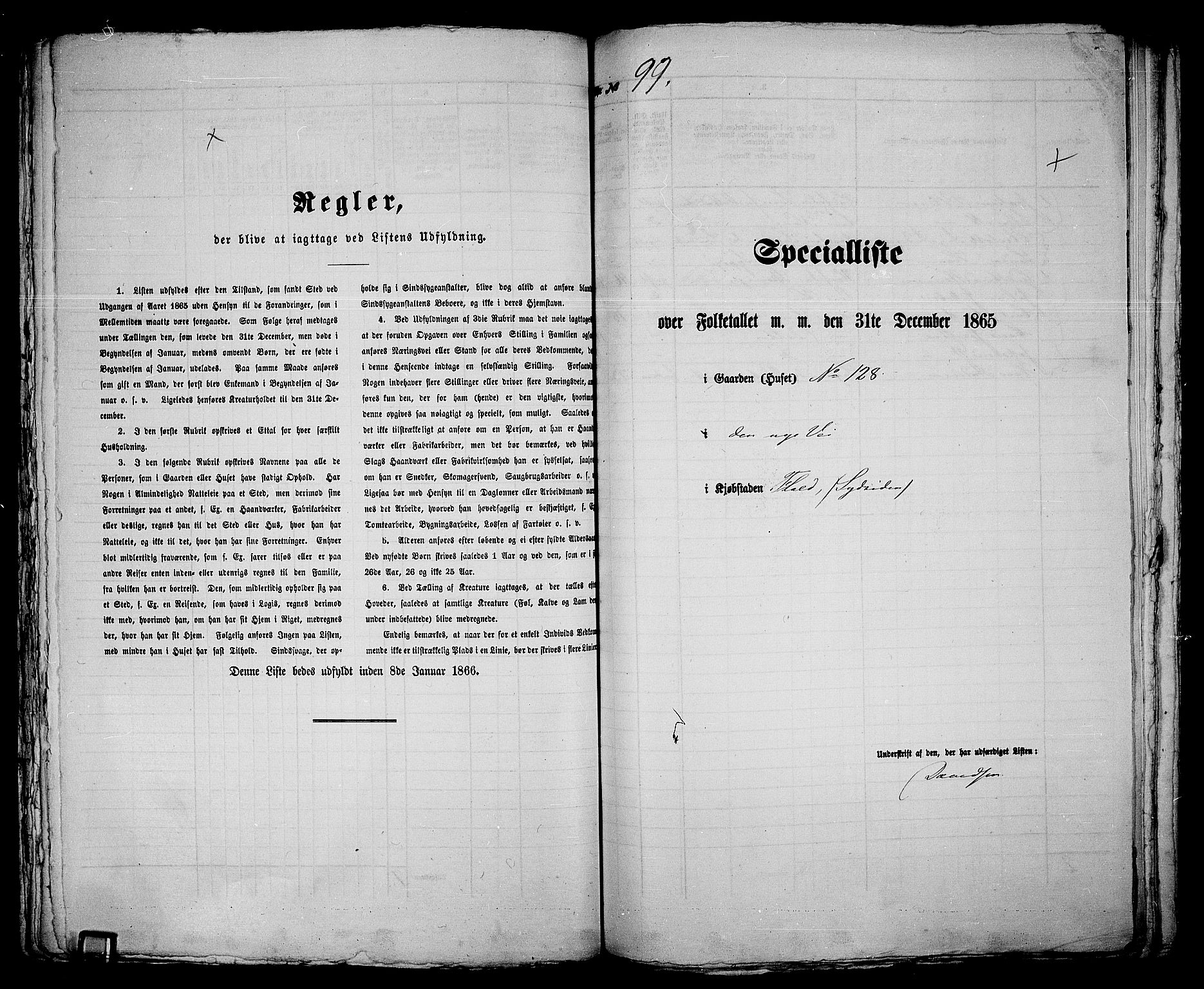 RA, 1865 census for Fredrikshald, 1865, p. 211