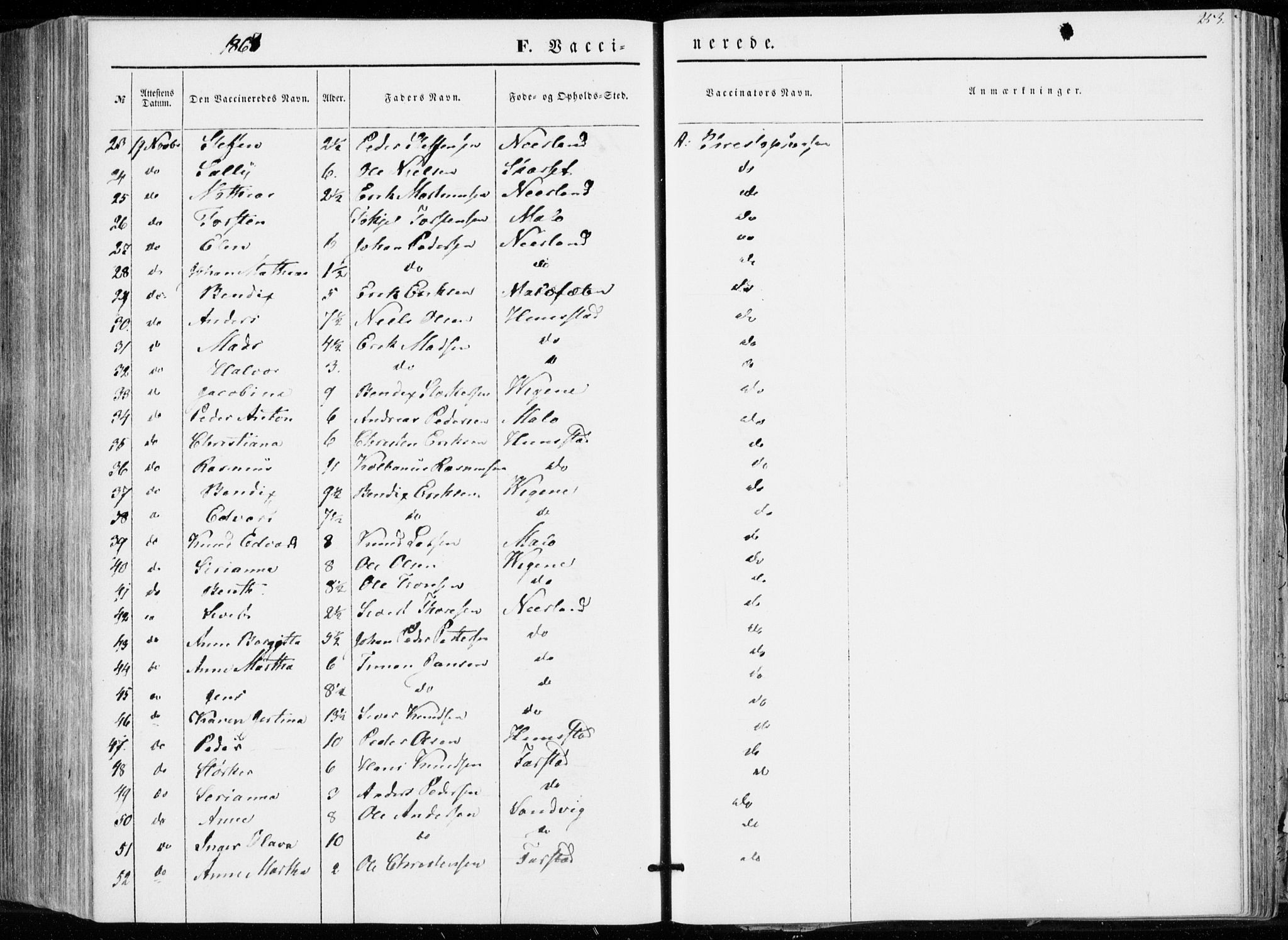 Ministerialprotokoller, klokkerbøker og fødselsregistre - Møre og Romsdal, AV/SAT-A-1454/566/L0767: Parish register (official) no. 566A06, 1852-1868, p. 253