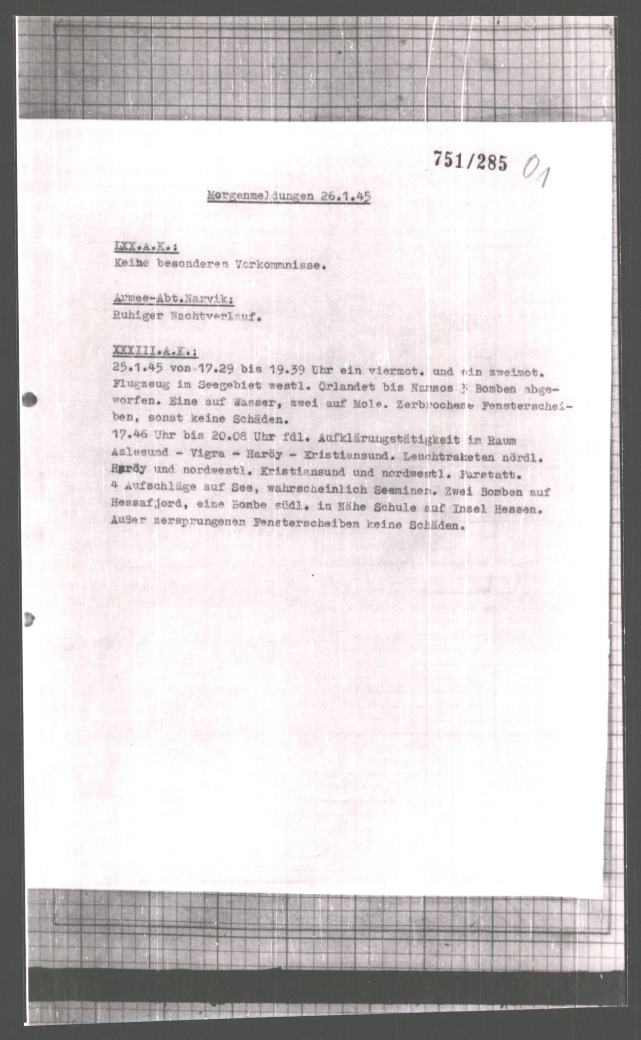 Forsvarets Overkommando. 2 kontor. Arkiv 11.4. Spredte tyske arkivsaker, AV/RA-RAFA-7031/D/Dar/Dara/L0006: Krigsdagbøker for 20. Gebirgs-Armee-Oberkommando (AOK 20), 1945, p. 815